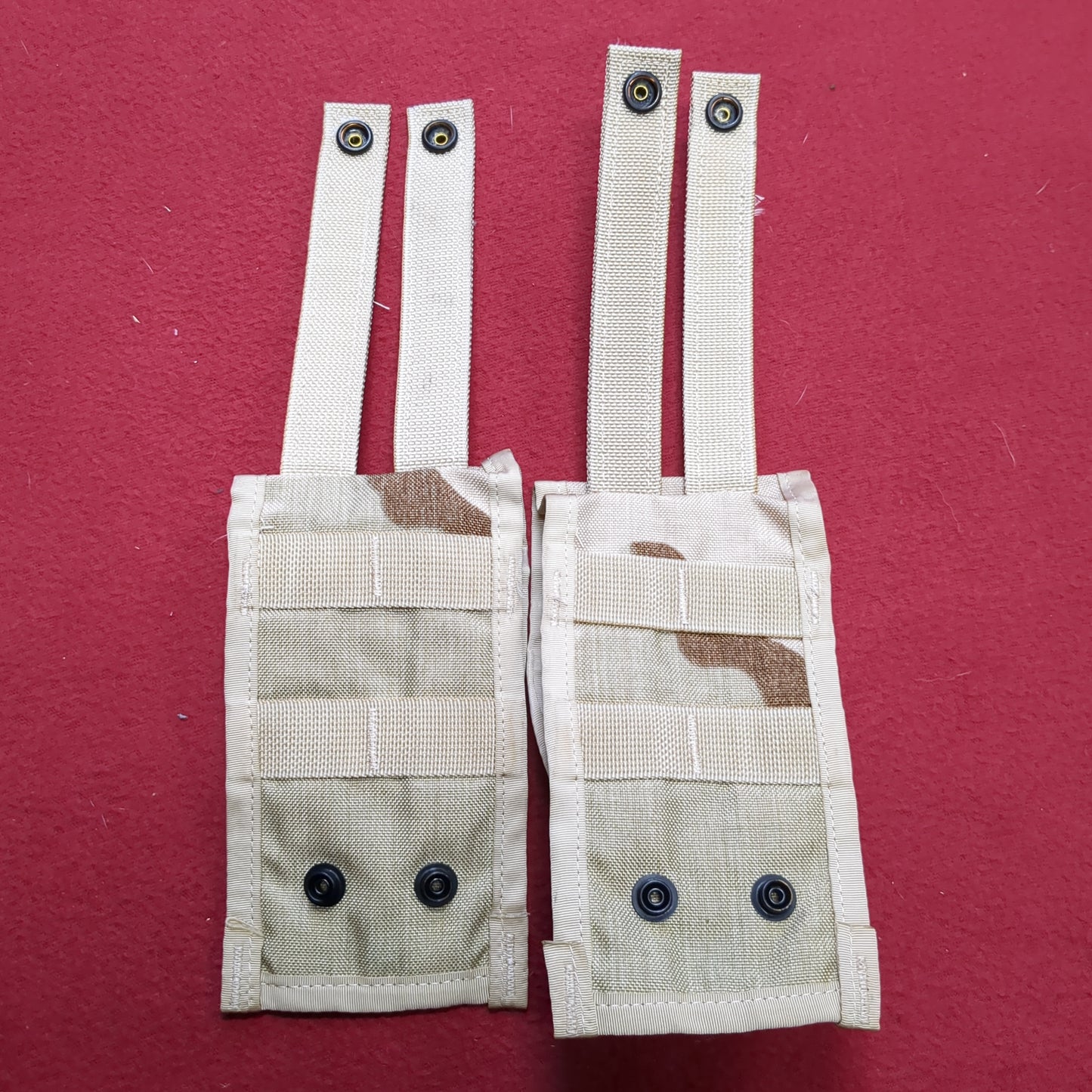 NOS *Lot of 2* US Army Specialty Defense Systems Double 2 Mag Pouchs DCU Molle II Excellent (17s- (ab08-AUG387)
