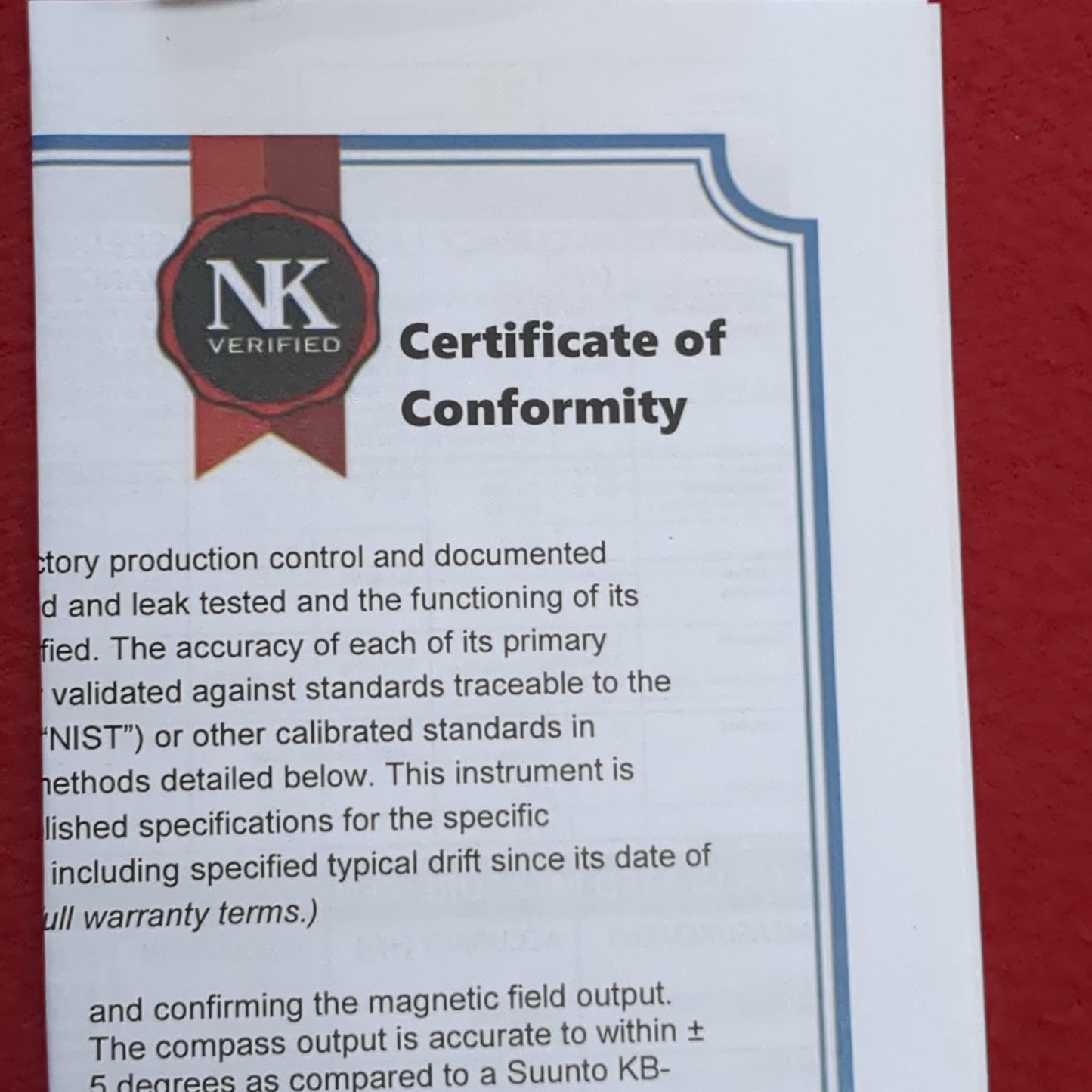 NOS Kestrel 5500 Rugged Weather Meter Tan Excellent In Box Complete (bar ac04-AUG390)