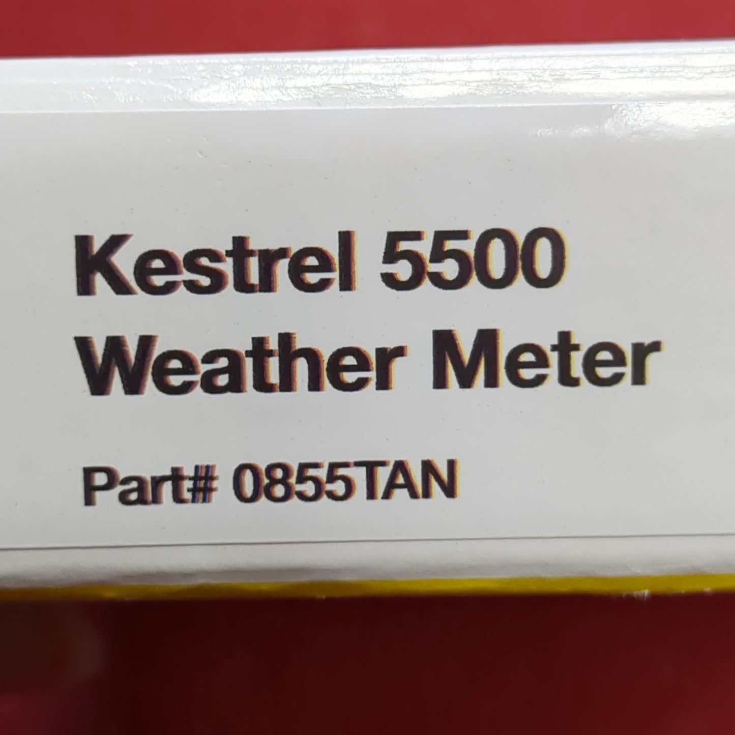NOS Kestrel 5500 Rugged Weather Meter Tan Excellent In Box Complete (bar ac04-AUG390)