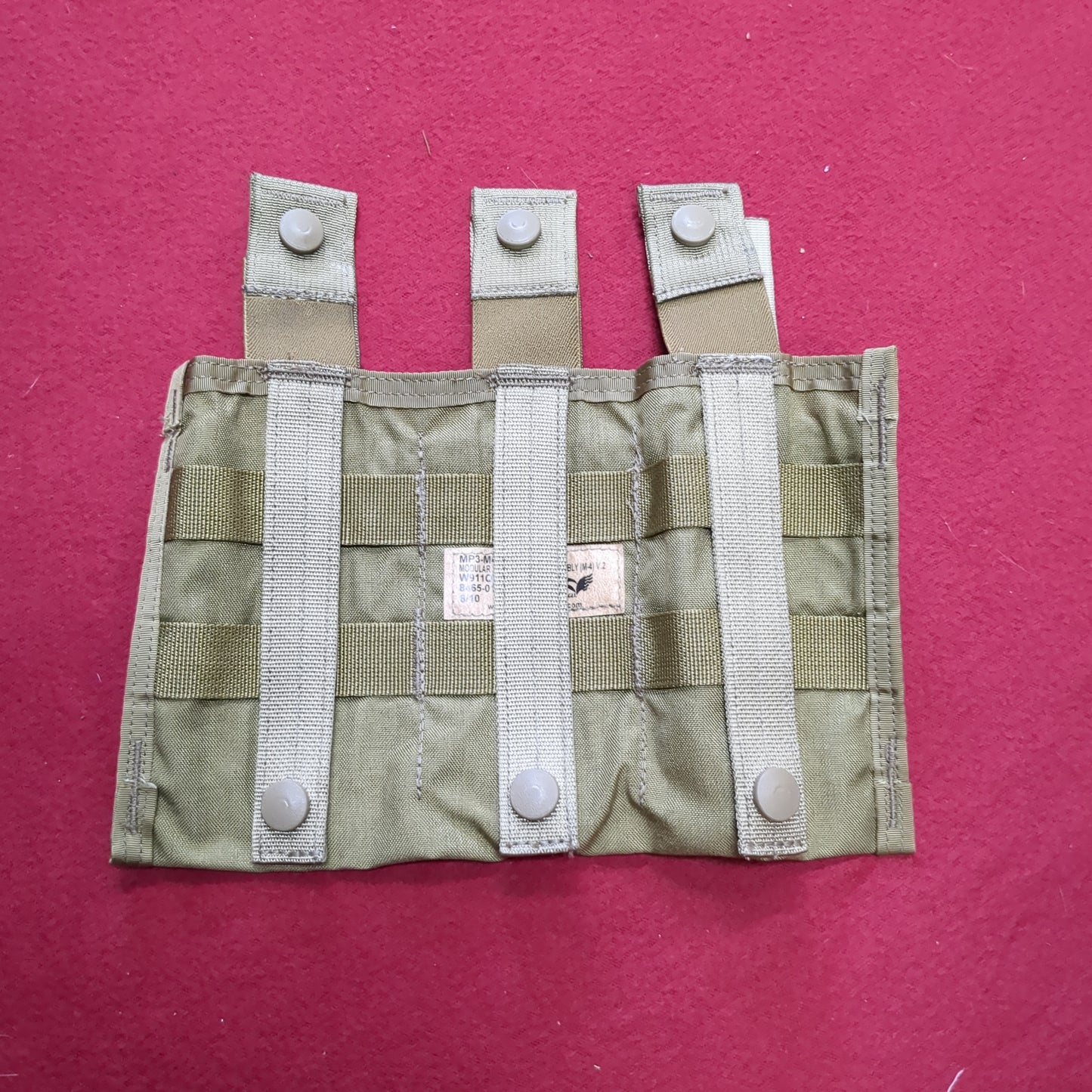 EAGLE INDUSTRIES Modular 3 Mag Carrier Assembly Coyote Molle Shingle V.2 Excellent Condition (DC10-17o8)