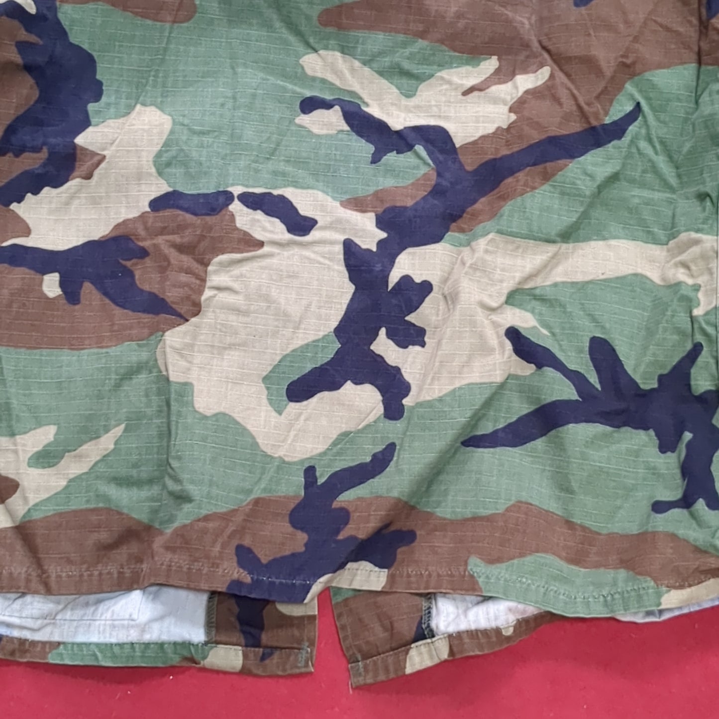 US Army MEDIUM SHORT Uniform Top BDU WOODLAND Pattern Good Condition (14o db4-34)