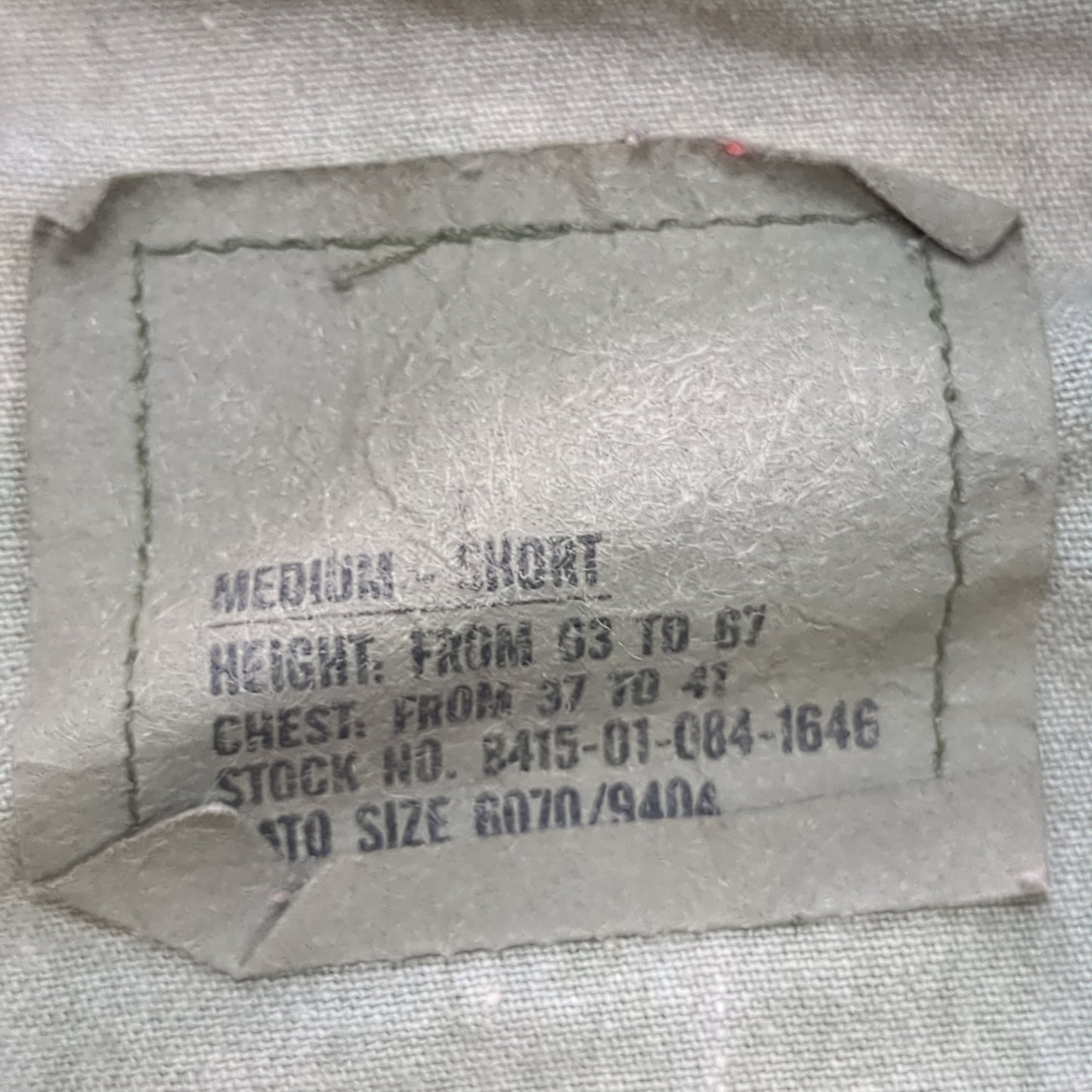 US Army MEDIUM SHORT Uniform Top BDU WOODLAND Pattern Good Condition (14o db4-28)
