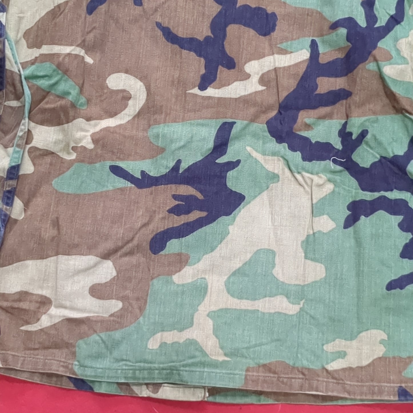 US Army MEDIUM SHORT Uniform Top BDU WOODLAND Pattern Good Condition (14o db4-28)