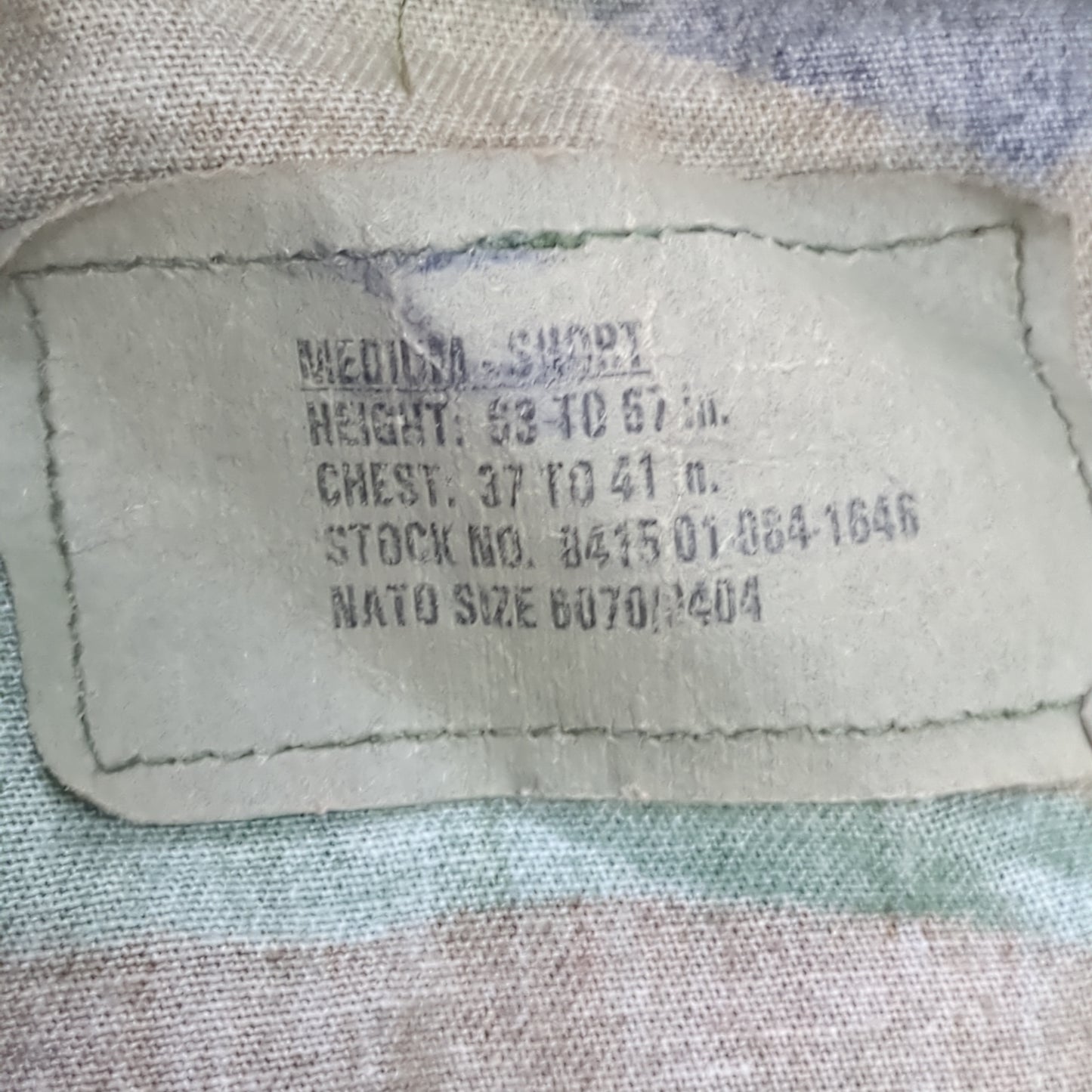 US Army MEDIUM SHORT Uniform Top BDU WOODLAND Pattern Good Condition (14o db4-29)
