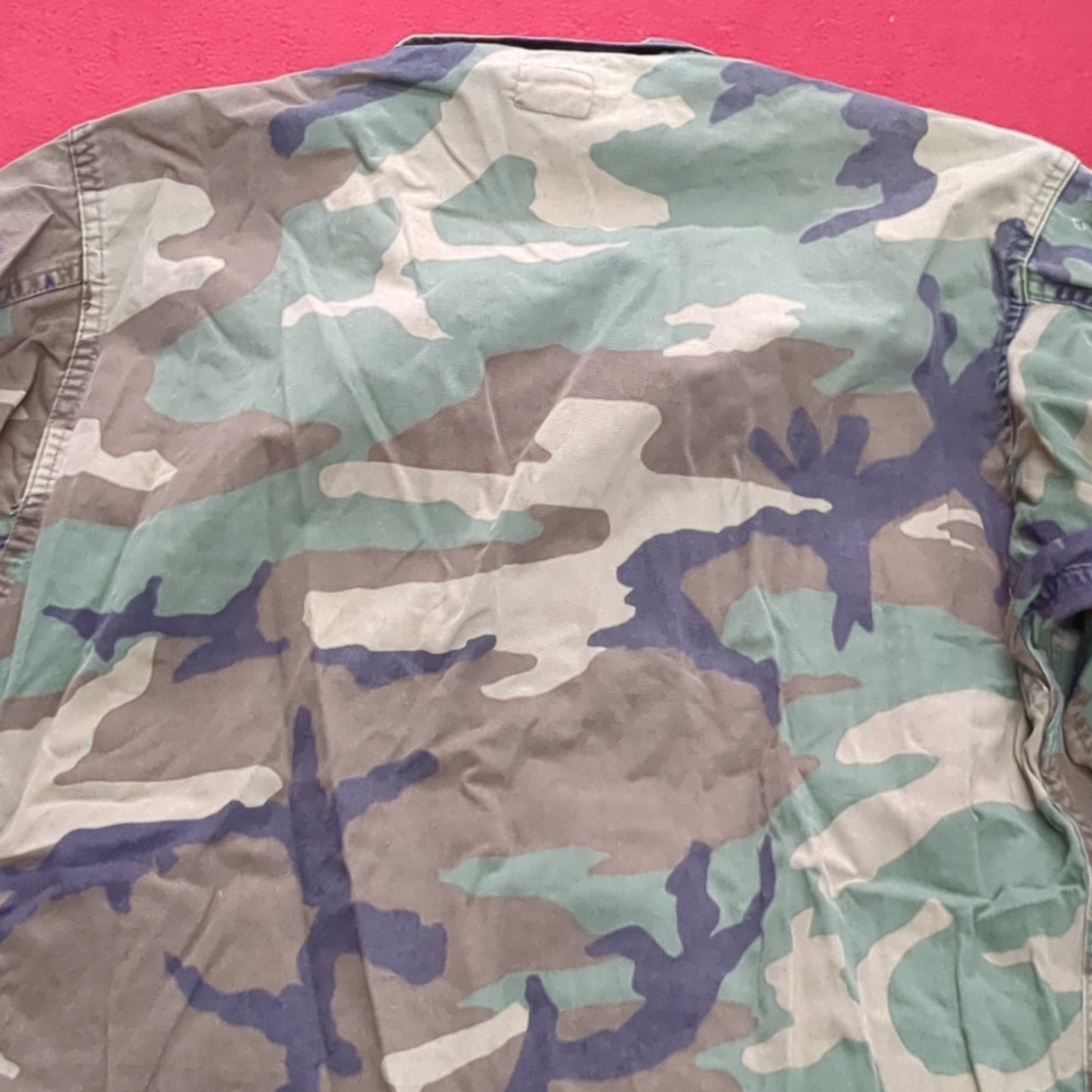 US Army MEDIUM SHORT Uniform Top BDU WOODLAND Pattern USED (14o db4-27)