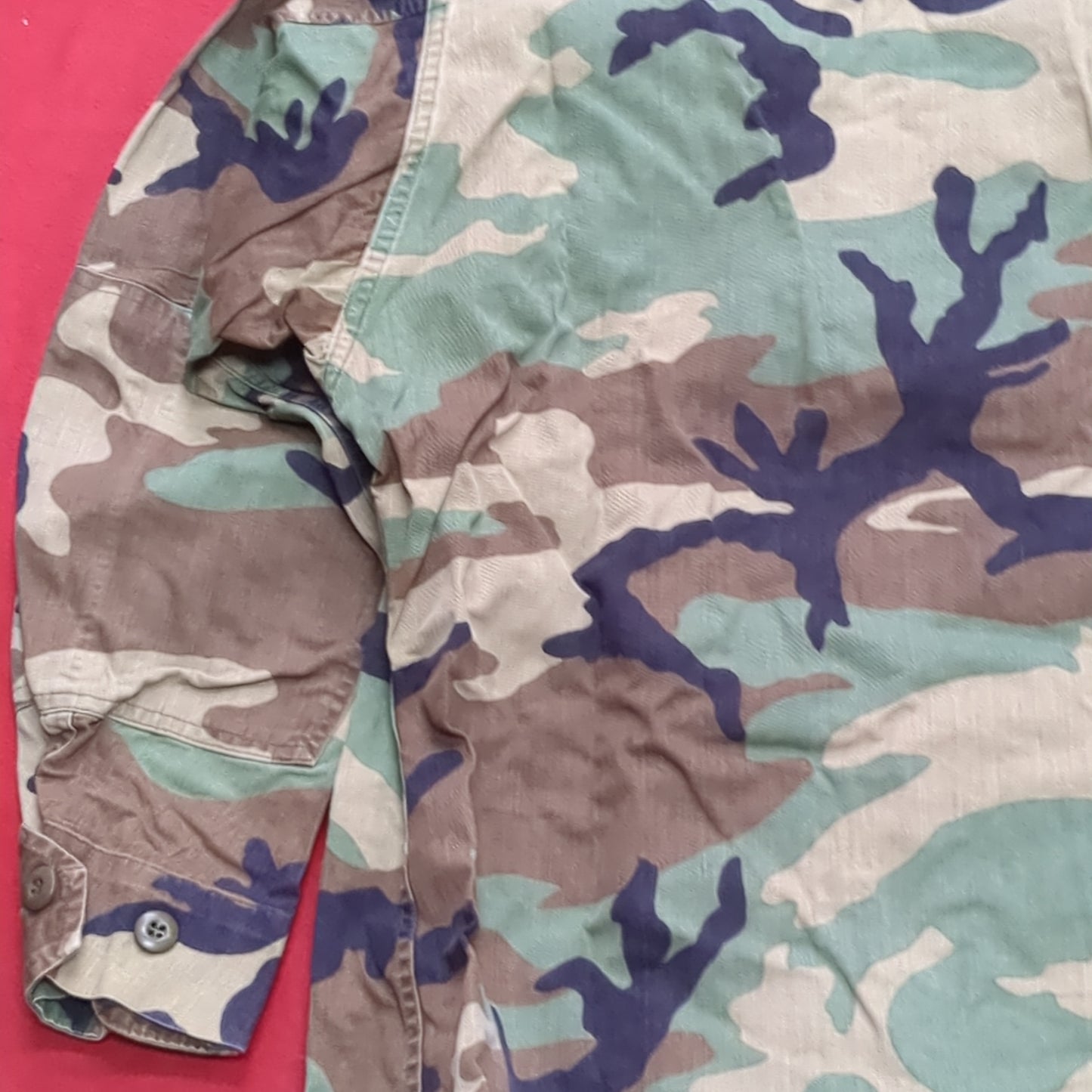 US Army LARGE REGULAR Uniform Top BDU WOODLAND Pattern (16o db09-2)