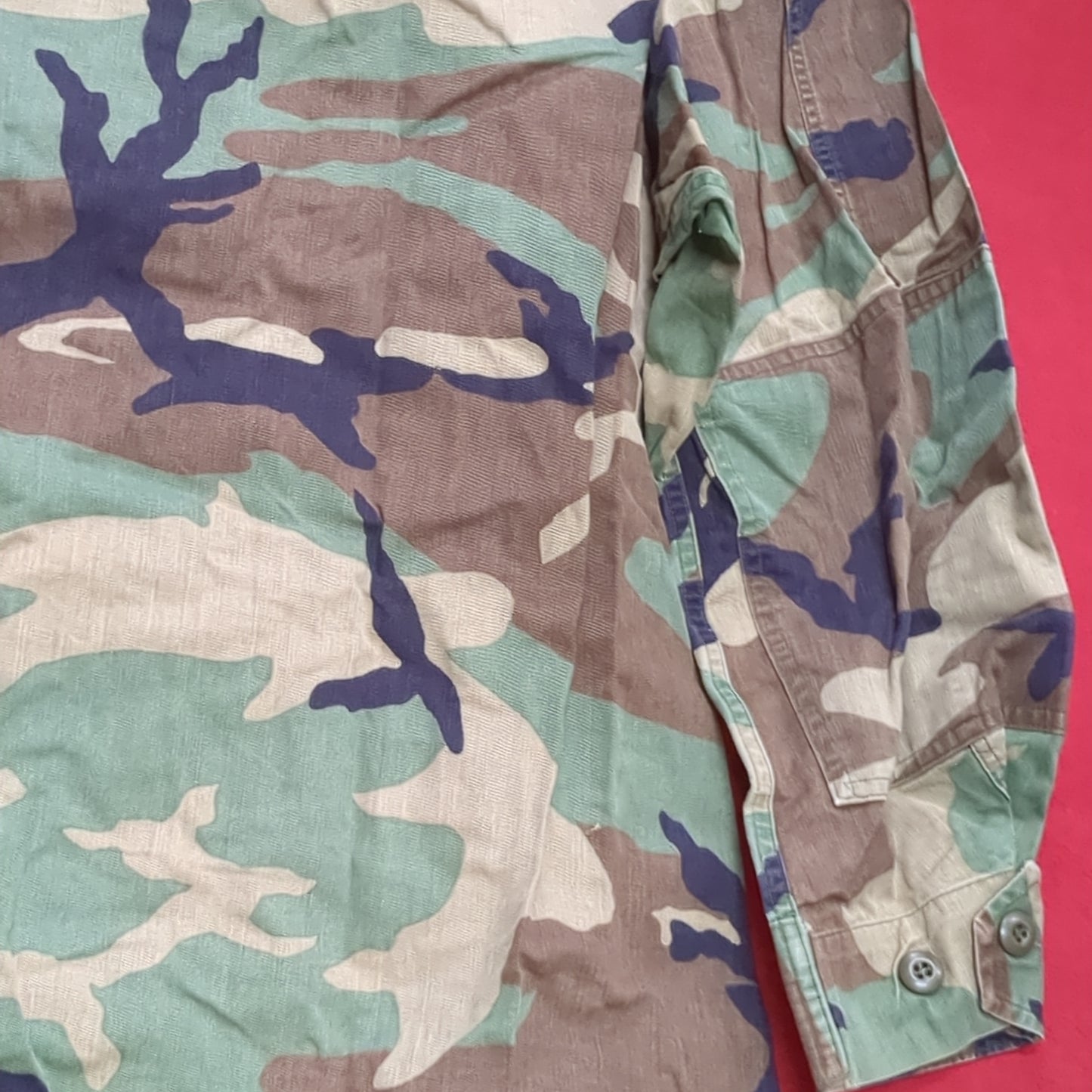 US Army LARGE REGULAR Uniform Top BDU WOODLAND Pattern (16o db09-2)
