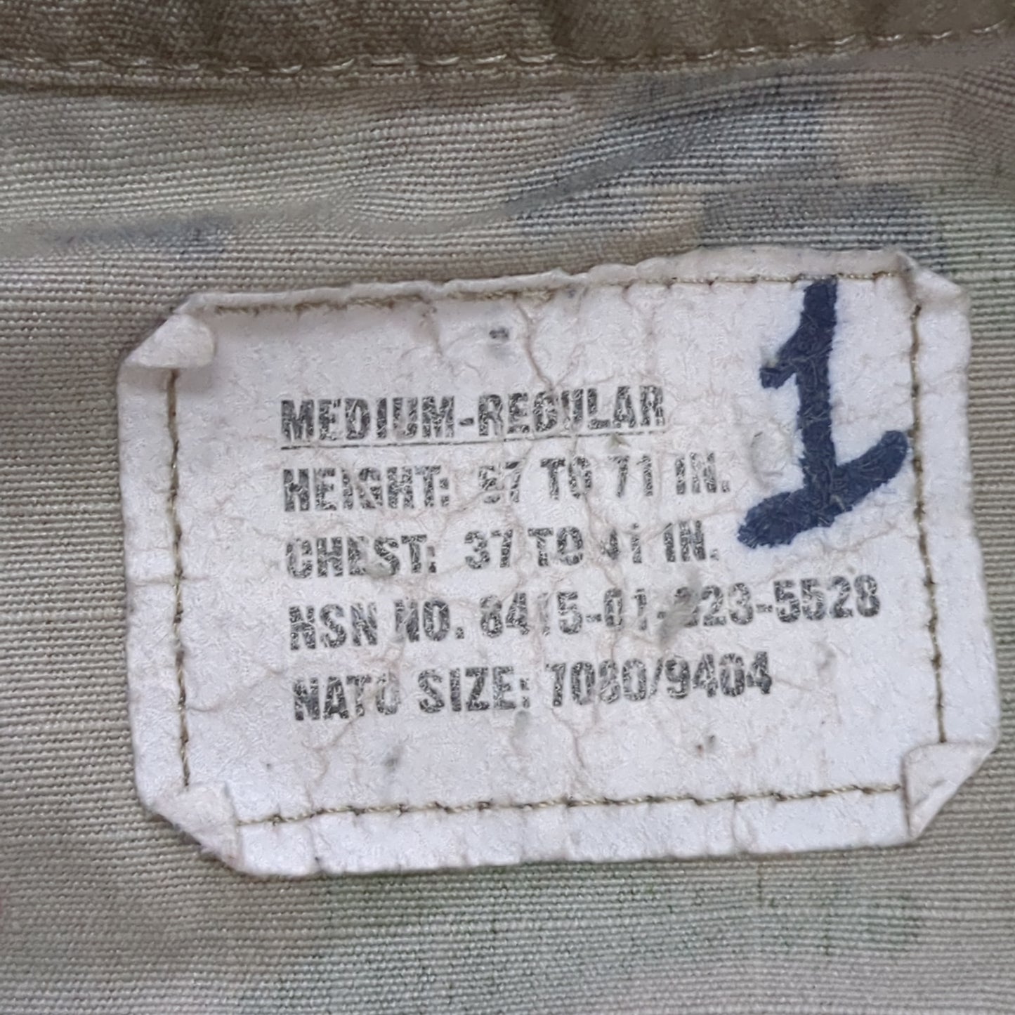 US Army MEDIUM REGULAR Uniform Top OCP Pattern (19o da01-2)