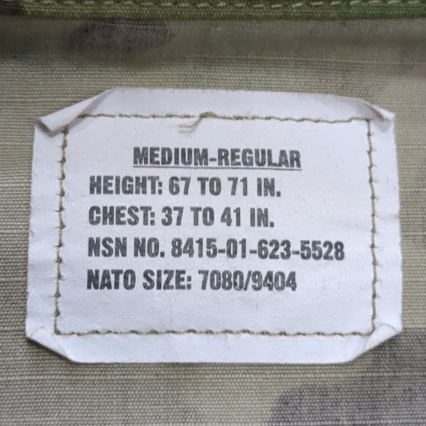 US Army MEDIUM REGULAR Uniform Top OCP Pattern (19o da01-8)