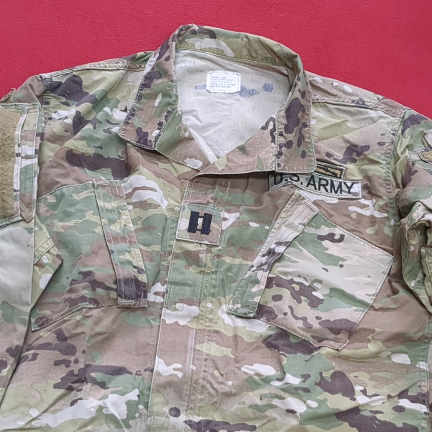 US Army MEDIUM LONG Uniform Top OCP Pattern Good Condition (18o db5-7)