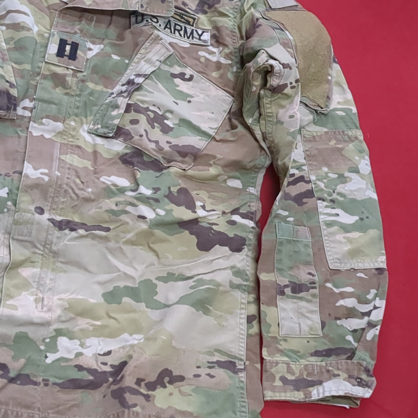 US Army MEDIUM LONG Uniform Top OCP Pattern Good Condition (18o db5-7)