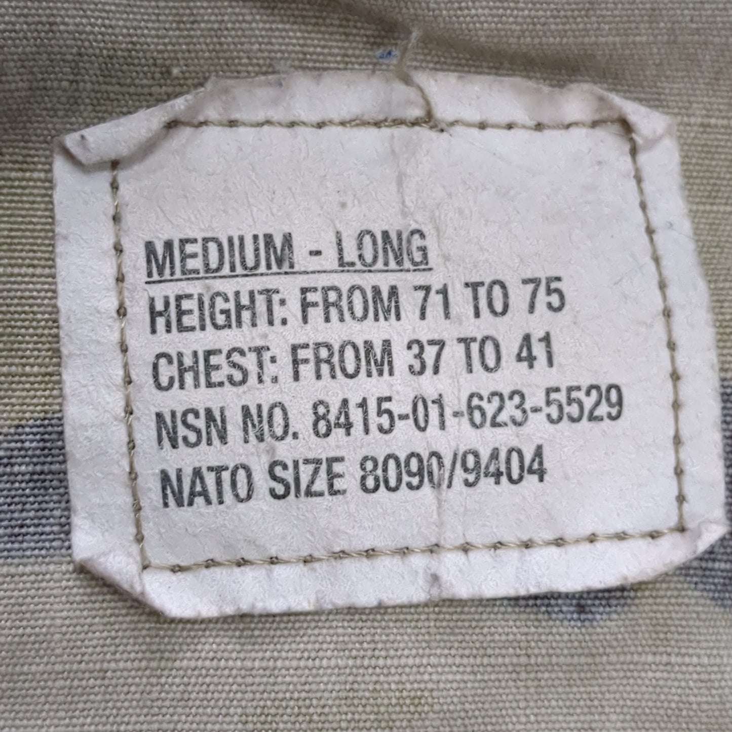 US Army MEDIUM LONG Uniform Top OCP Pattern Good Condition (18o db5-7)