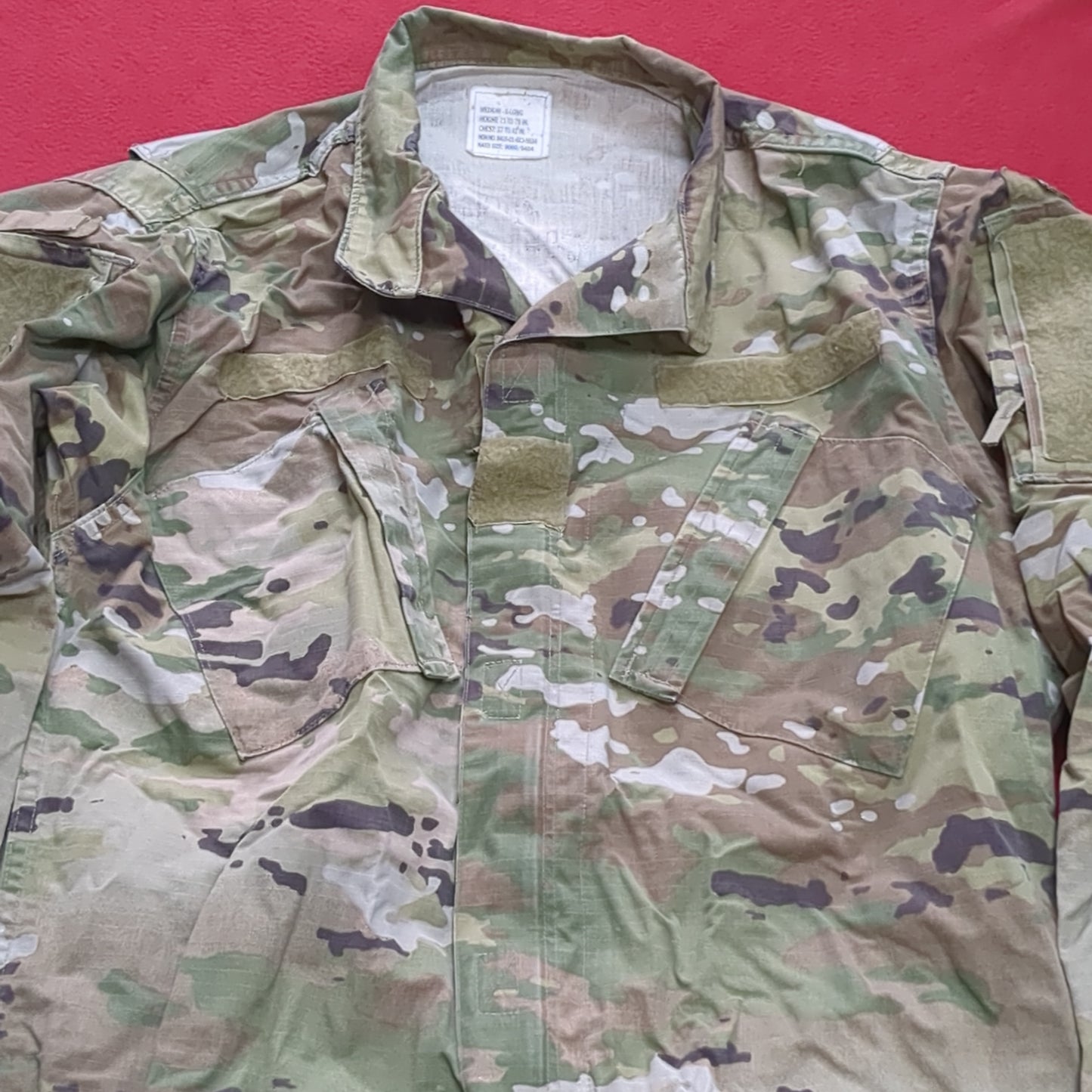 US Army MEDIUM X-LONG Uniform Top OCP Pattern Good Condition (18o db5-13)
