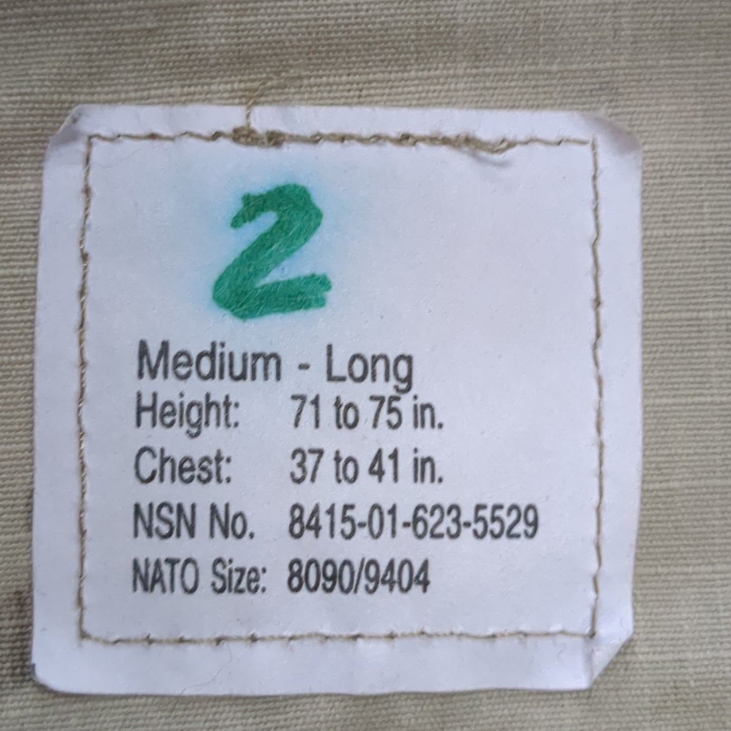 US Army MEDIUM LONG Uniform Top OCP Pattern Good Condition (18o db5-3)
