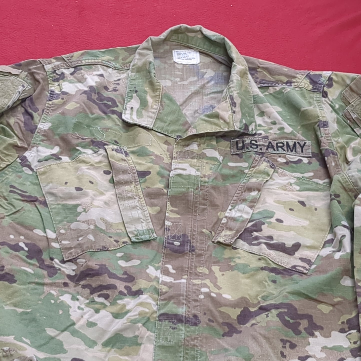 US Army MEDIUM LONG Uniform Top OCP Pattern Good Condition (18o db5-9)