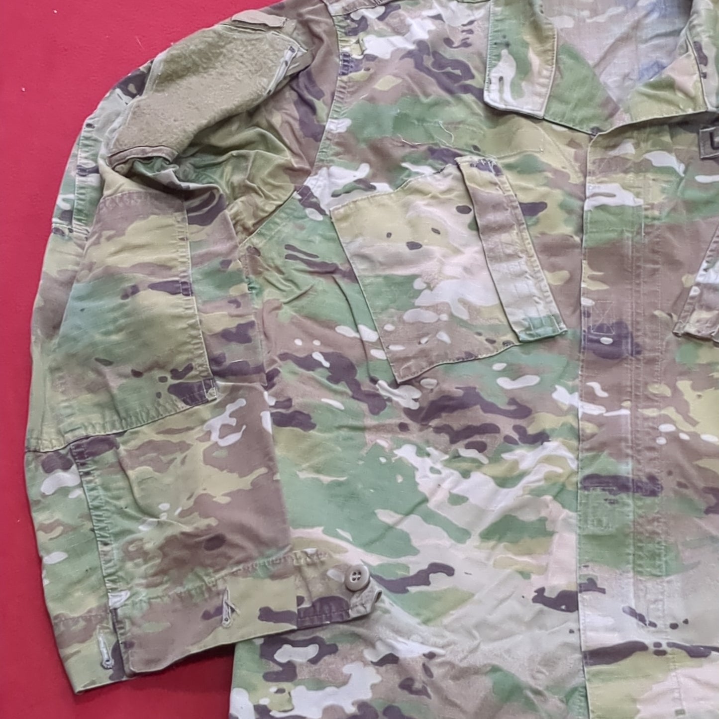 US Army MEDIUM LONG Uniform Top OCP Pattern Good Condition (18o db5-9)