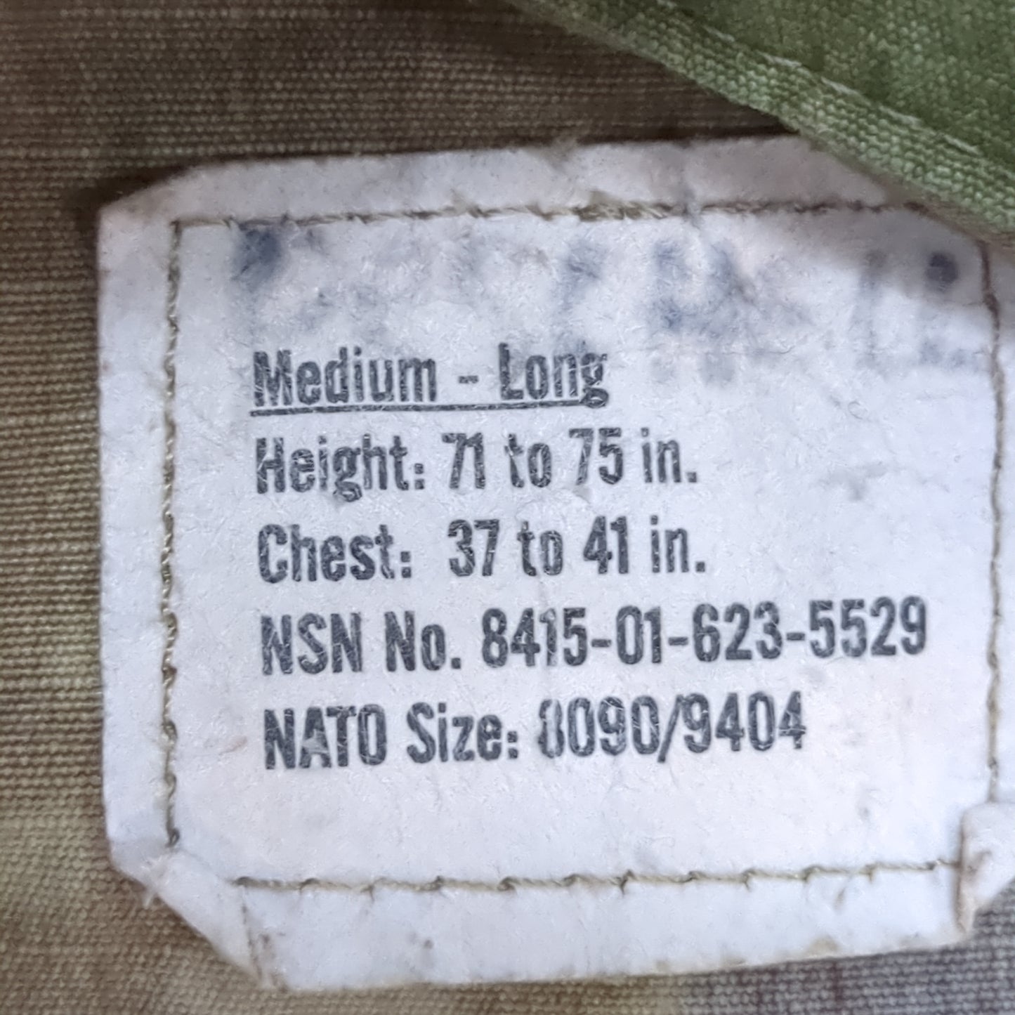 US Army MEDIUM LONG Uniform Top OCP Pattern Good Condition (18o db5-9)