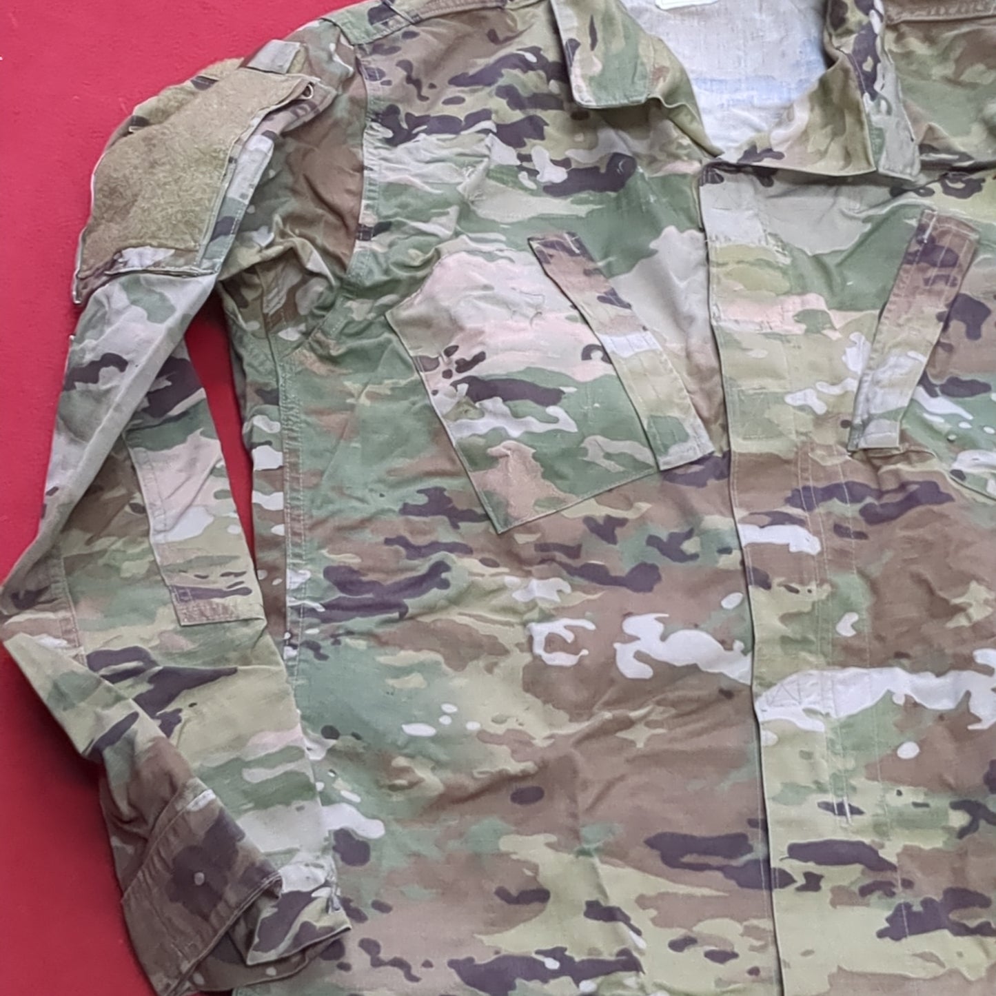 US Army MEDIUM LONG Uniform Top OCP Pattern Good Condition (18o db5-1)