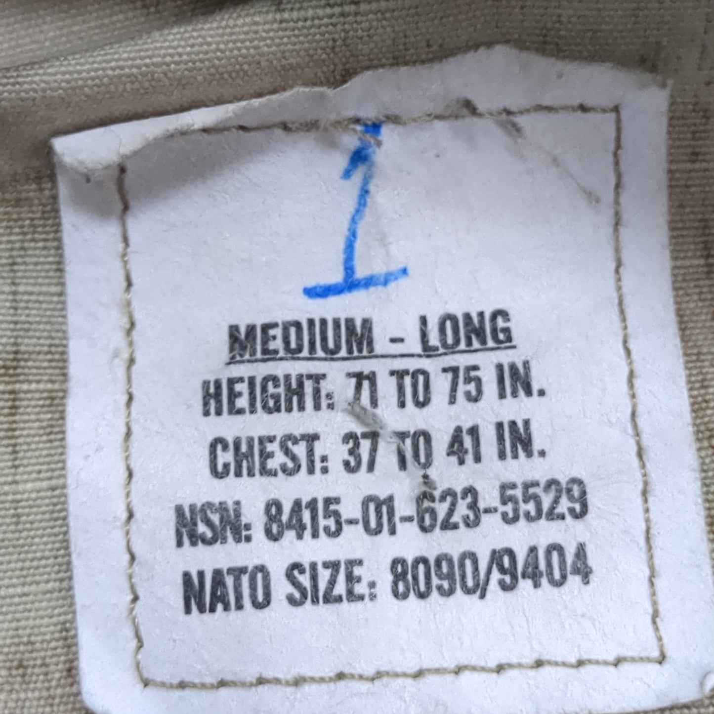 US Army MEDIUM LONG Uniform Top OCP Pattern Good Condition (18o db5-1)