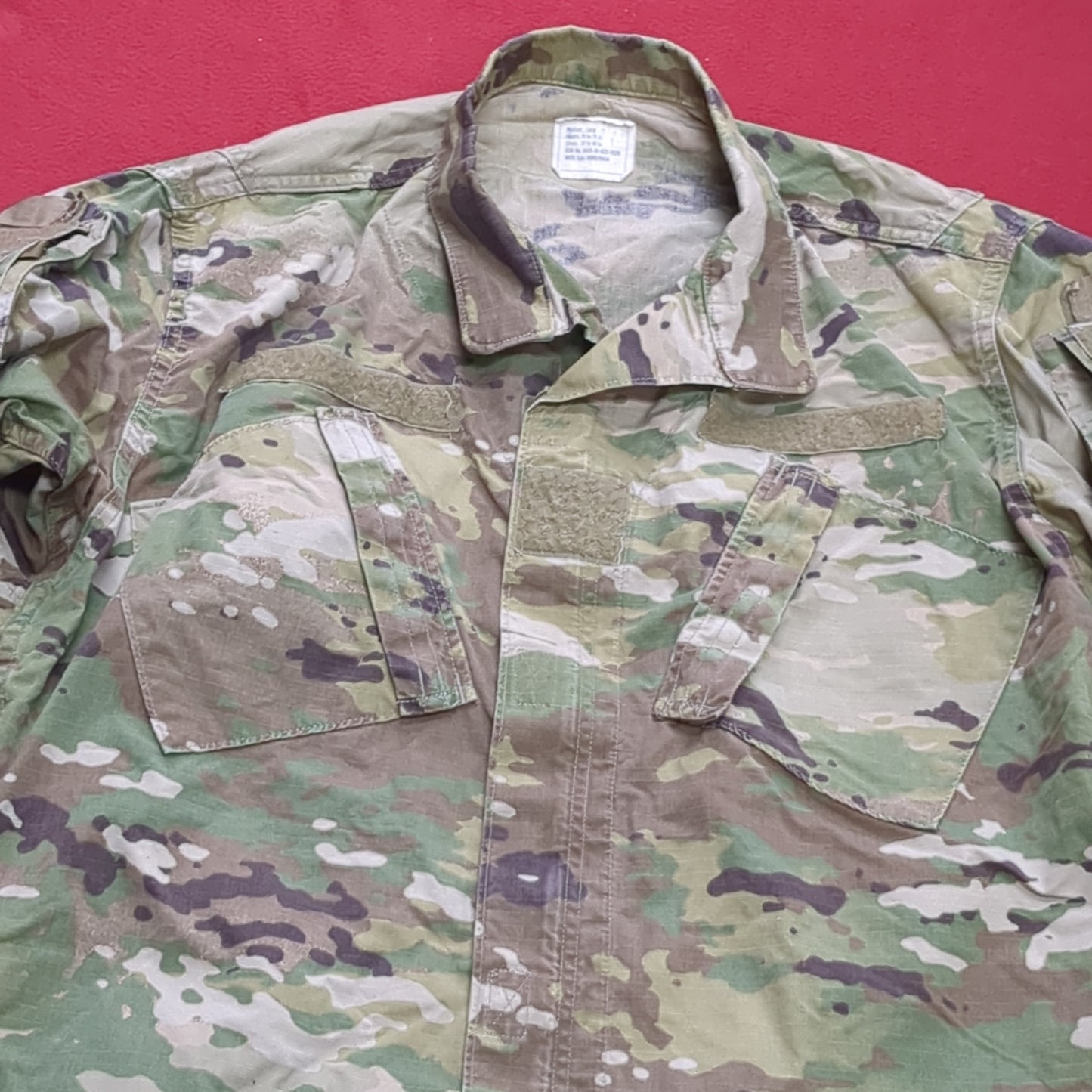 US Army MEDIUM LONG Uniform Top OCP Pattern Good Condition (18o db5-6)