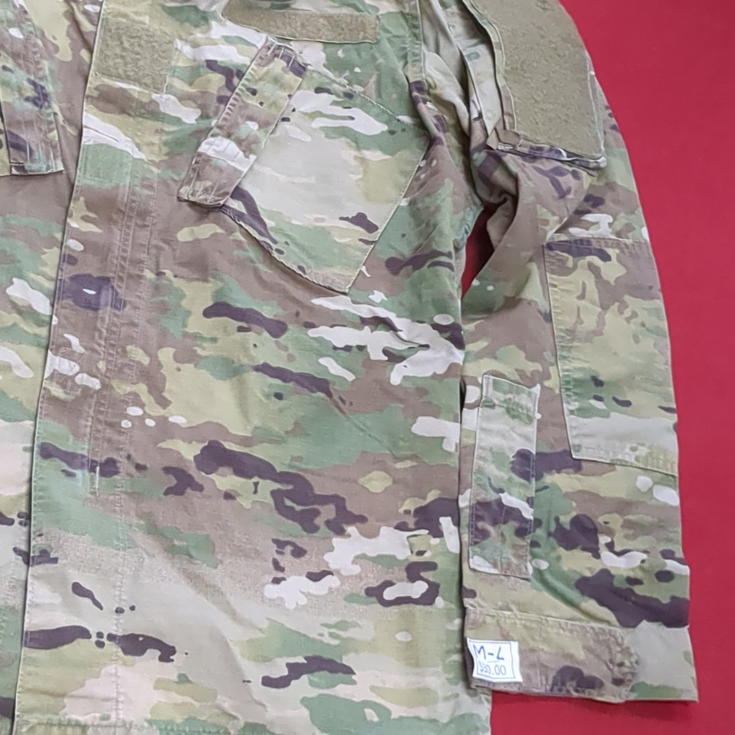 US Army MEDIUM LONG Uniform Top OCP Pattern Good Condition (18o db5-6)