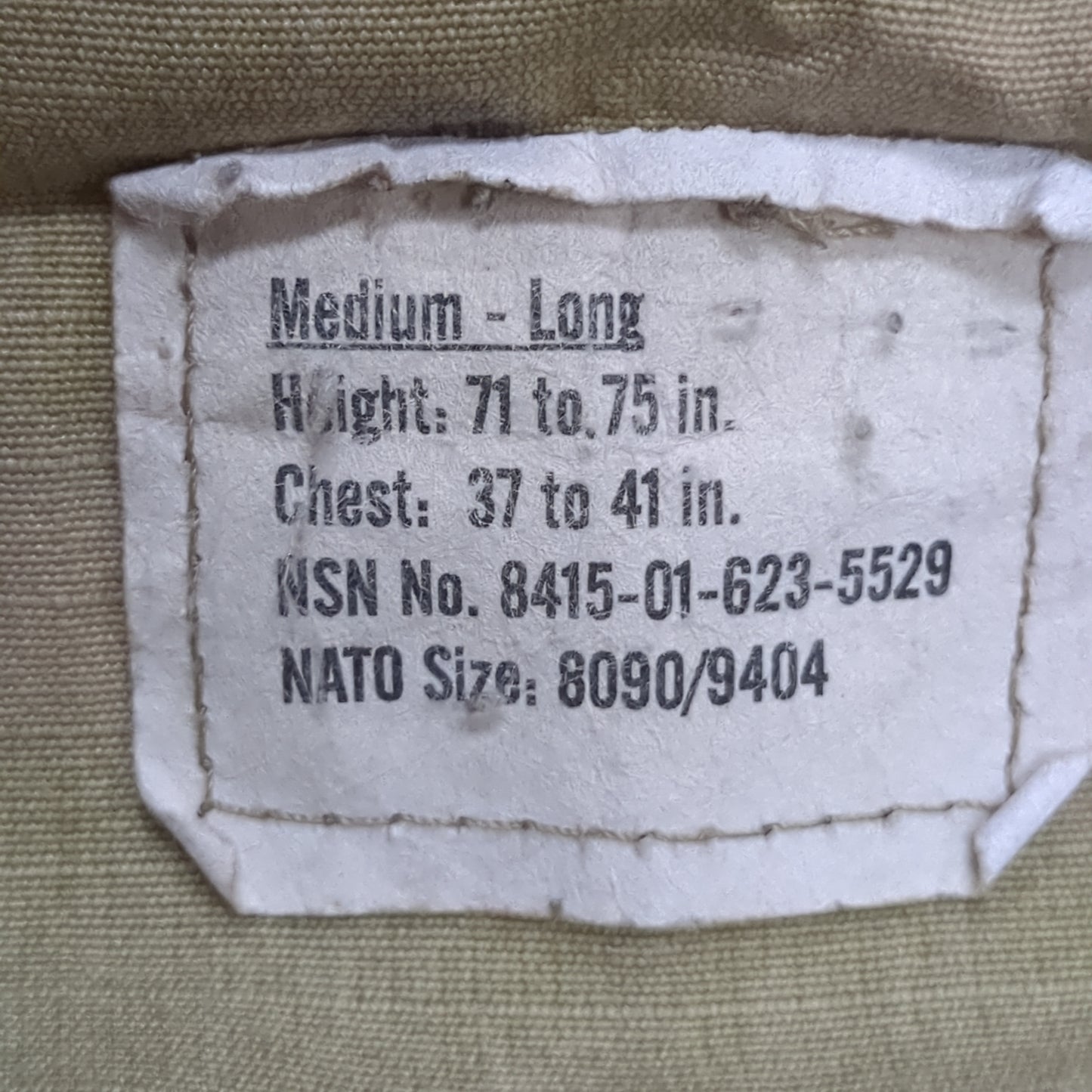 US Army MEDIUM LONG Uniform Top OCP Pattern Good Condition (18o db5-6)