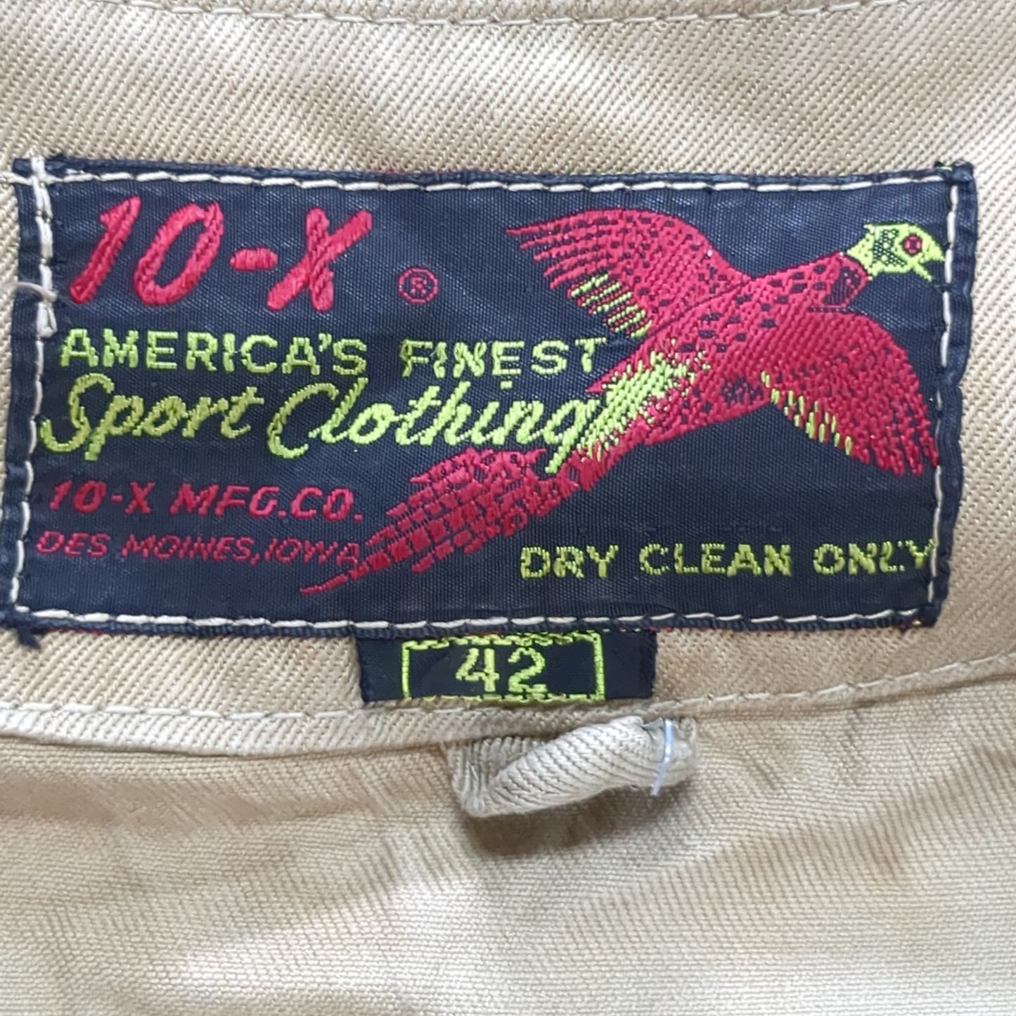 VINTAGE 1960s Sz 42 US Army 10-X AIR DEFENSE COMMAND Long-Sleeve Shirt Excellent Condition (28o da04-13)