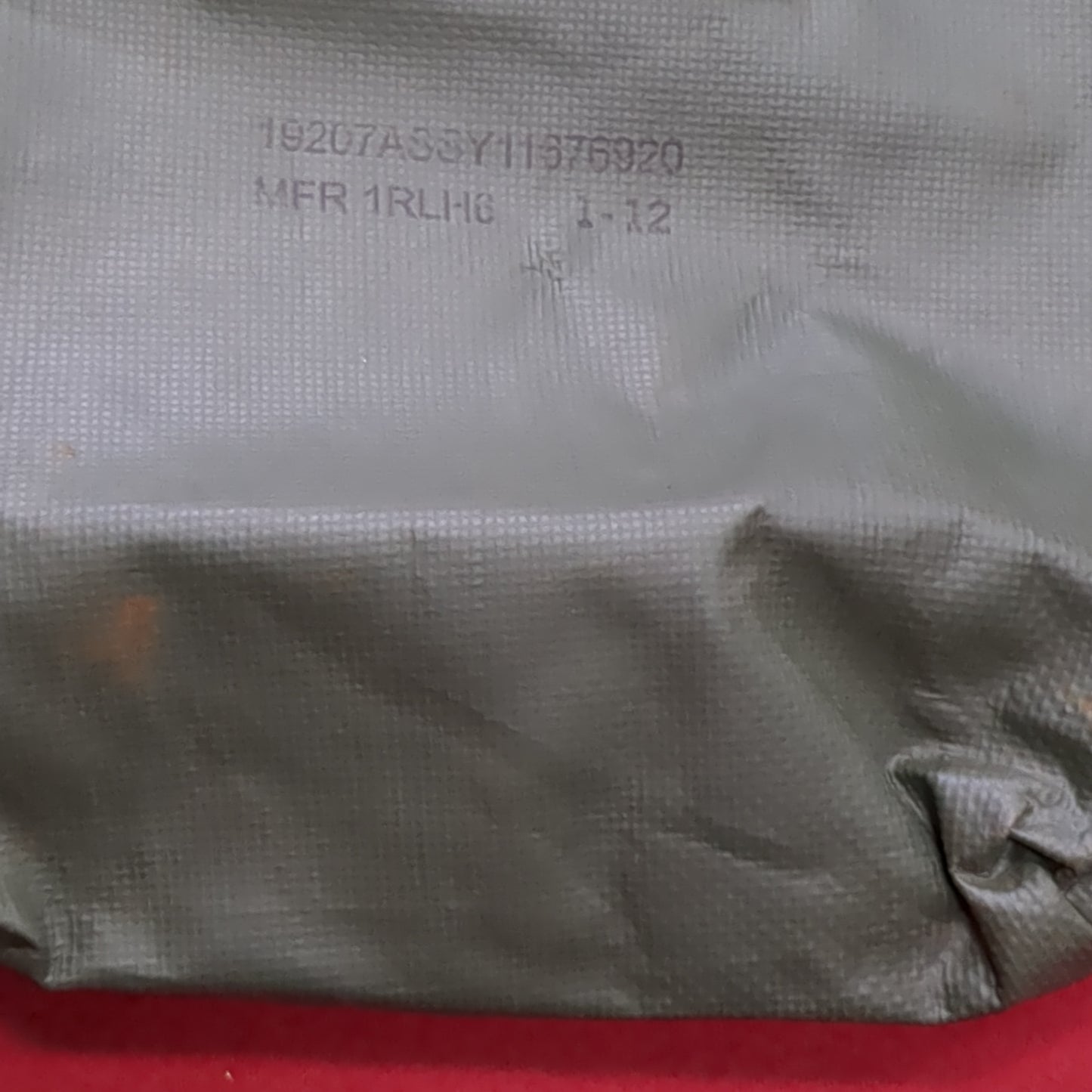 Vintage US Army Pamphlet Bag Assembly OD Vinyl Pouch 11676920 (25o- da03-MH278)