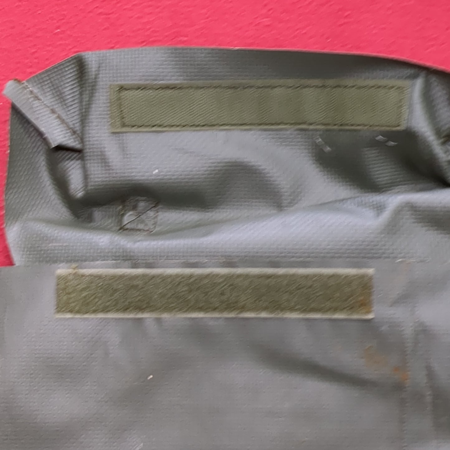 Vintage US Army Pamphlet Bag Assembly OD Vinyl Pouch 11676920 (25o- da03-MH278)