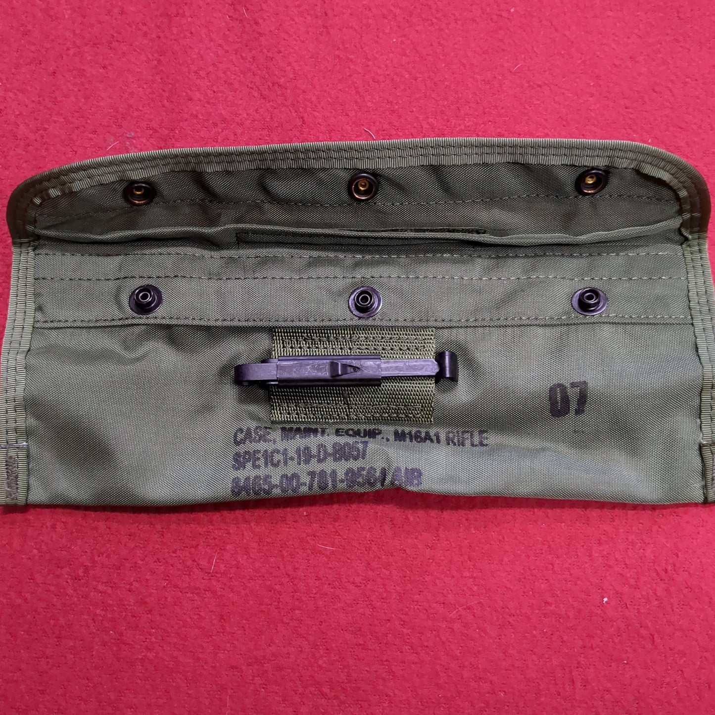 '- Lot of 2 - US Army Weapons Cleaning Case Small Maintenance Equipment Pouch (25o- da03-MH288)