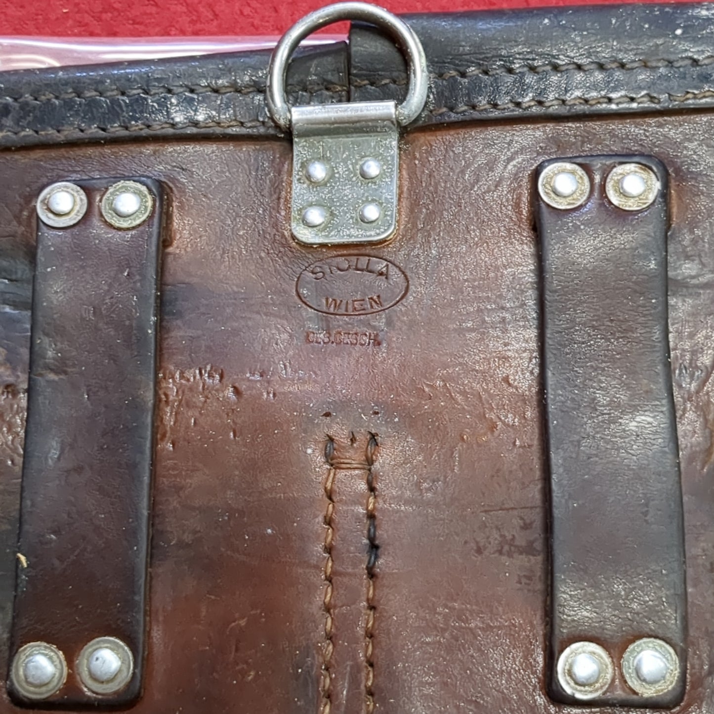 VINTAGE WWII Austrian Stolla Wien Ges Gesch Magazine Pouch (DCL da6-19)