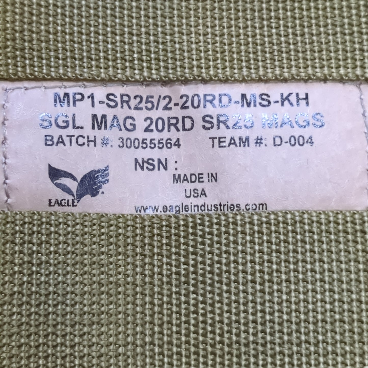 US Army Single Magazine Pouch Molle Good Condition (DCL da6-29)