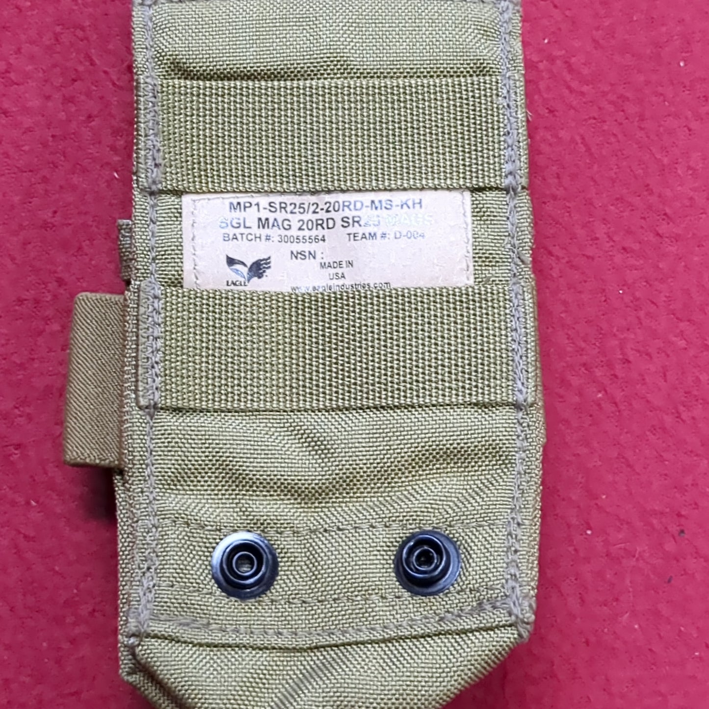 US Army Single Magazine Pouch Molle Good Condition (DCL da6-29)