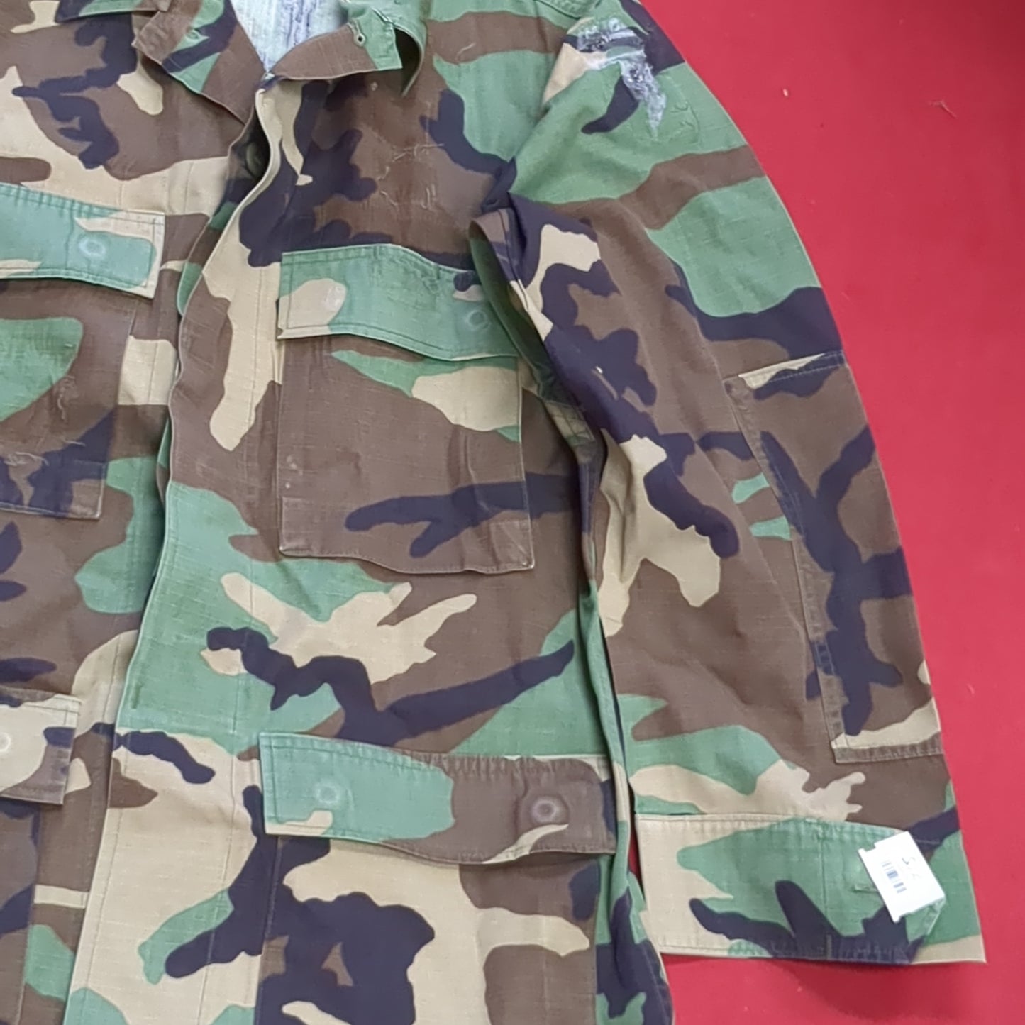 US Army Small Regular BDU Woodland Top Jacket Excellent Condition (a03 DC01-P)