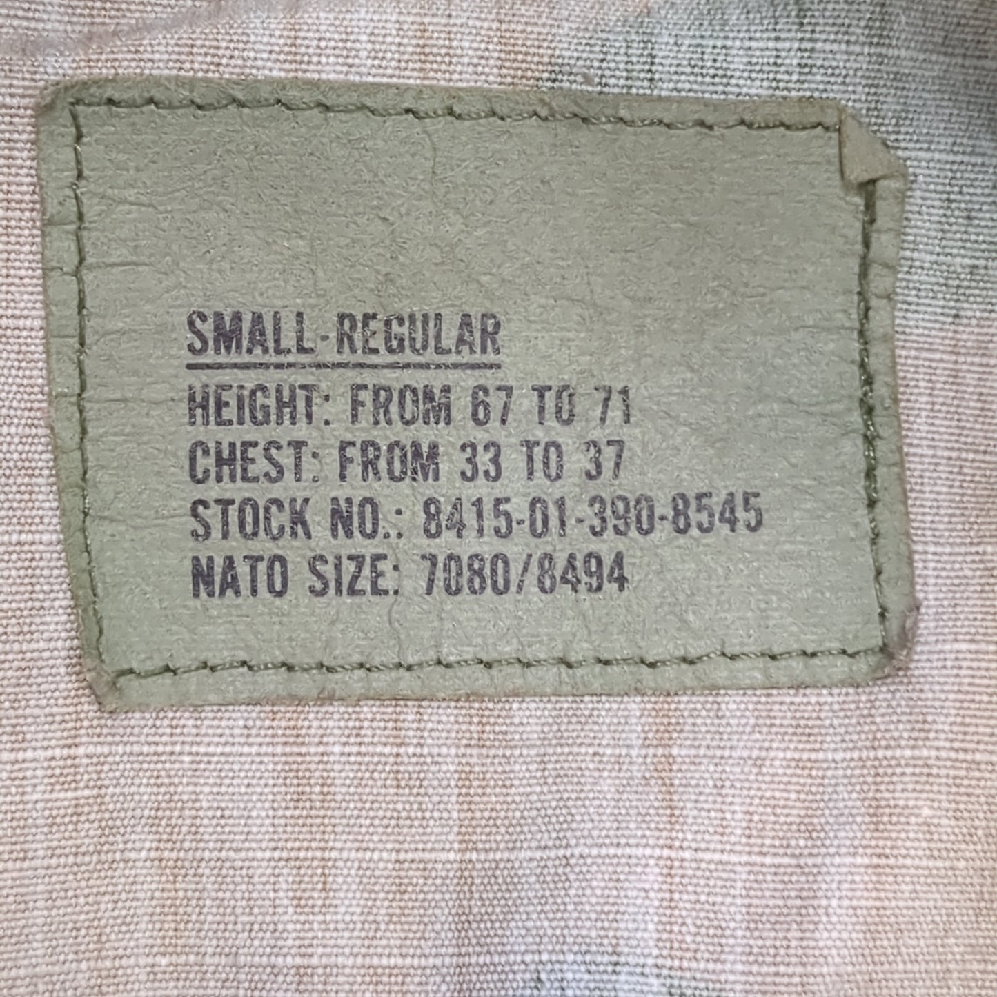 US Army Small Regular BDU Woodland Top Jacket Excellent Condition (a03 DC01-P)