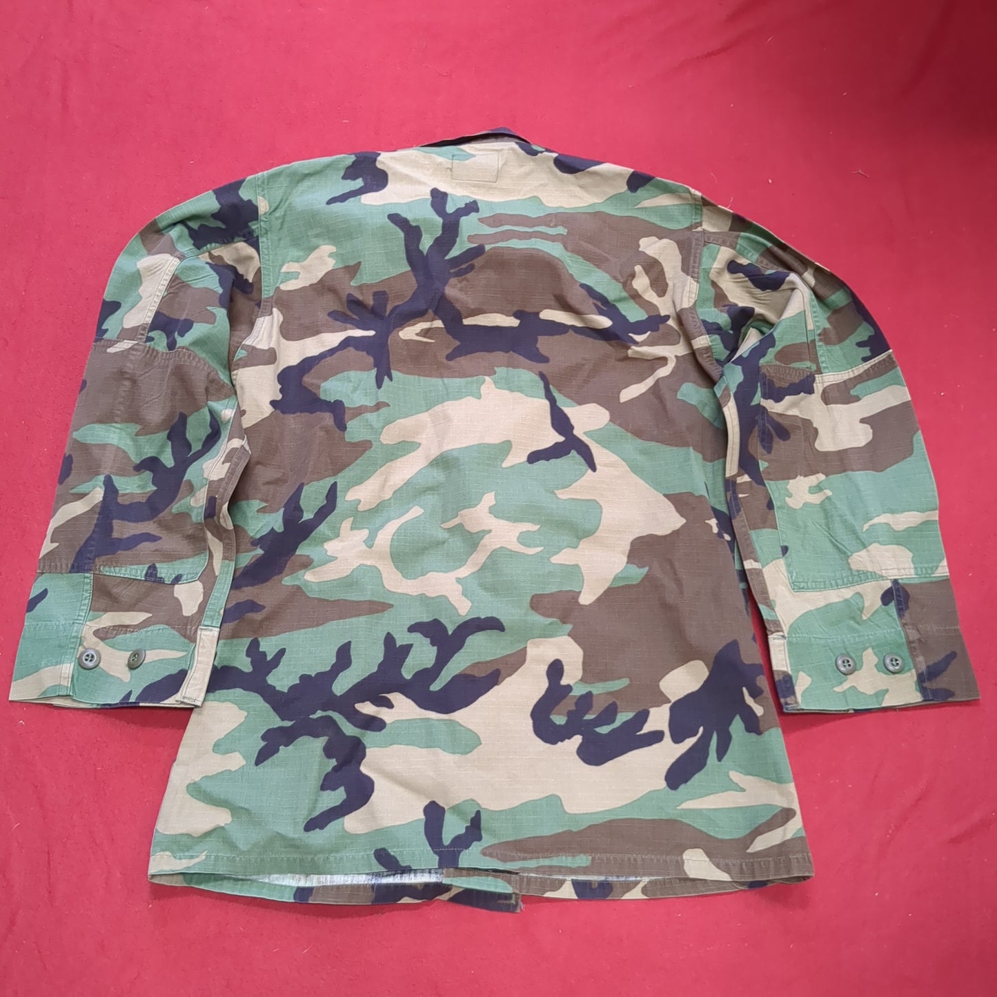 US Army Small Regular BDU Woodland Top Jacket Excellent Condition (a03 DC01-P)