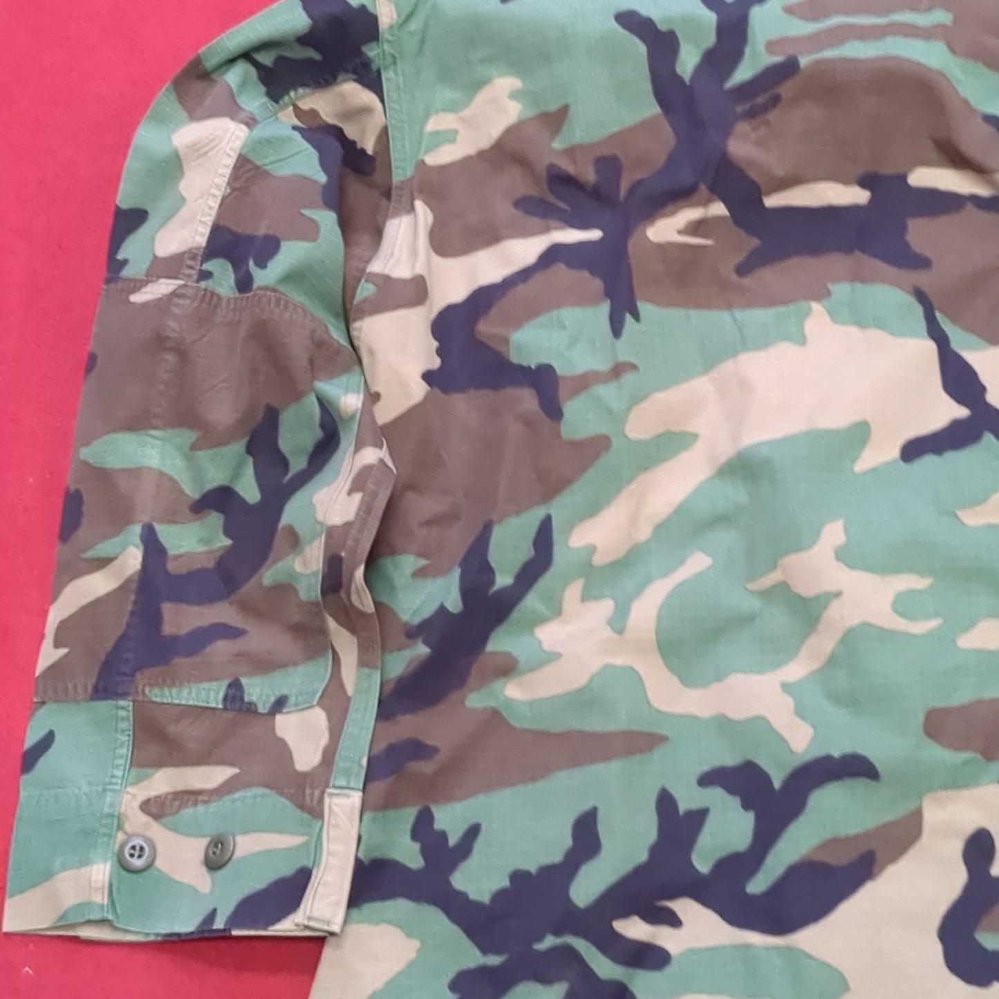 US Army Small Regular BDU Woodland Top Jacket Excellent Condition (a03 DC01-P)