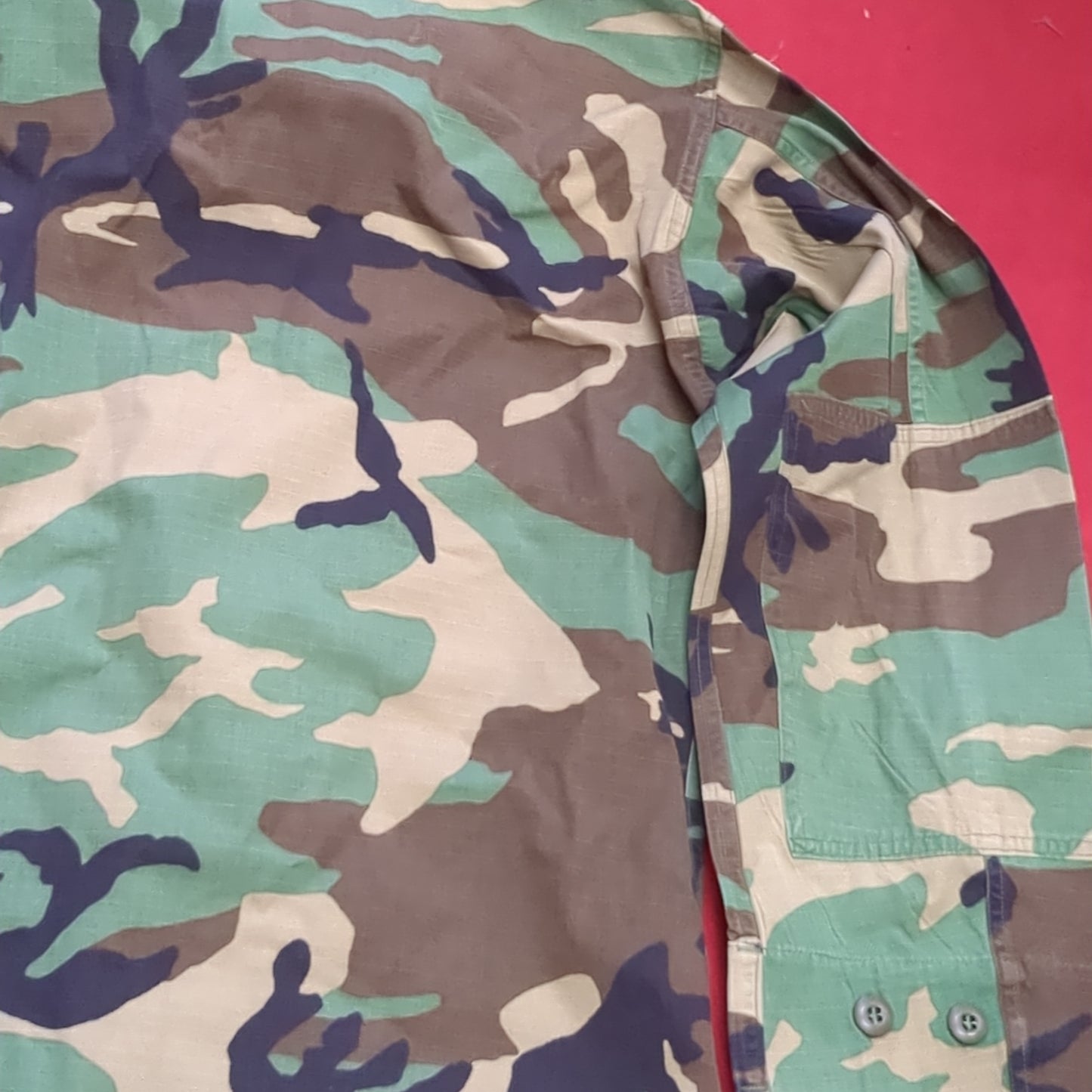 US Army Small Regular BDU Woodland Top Jacket Excellent Condition (a03 DC01-P)