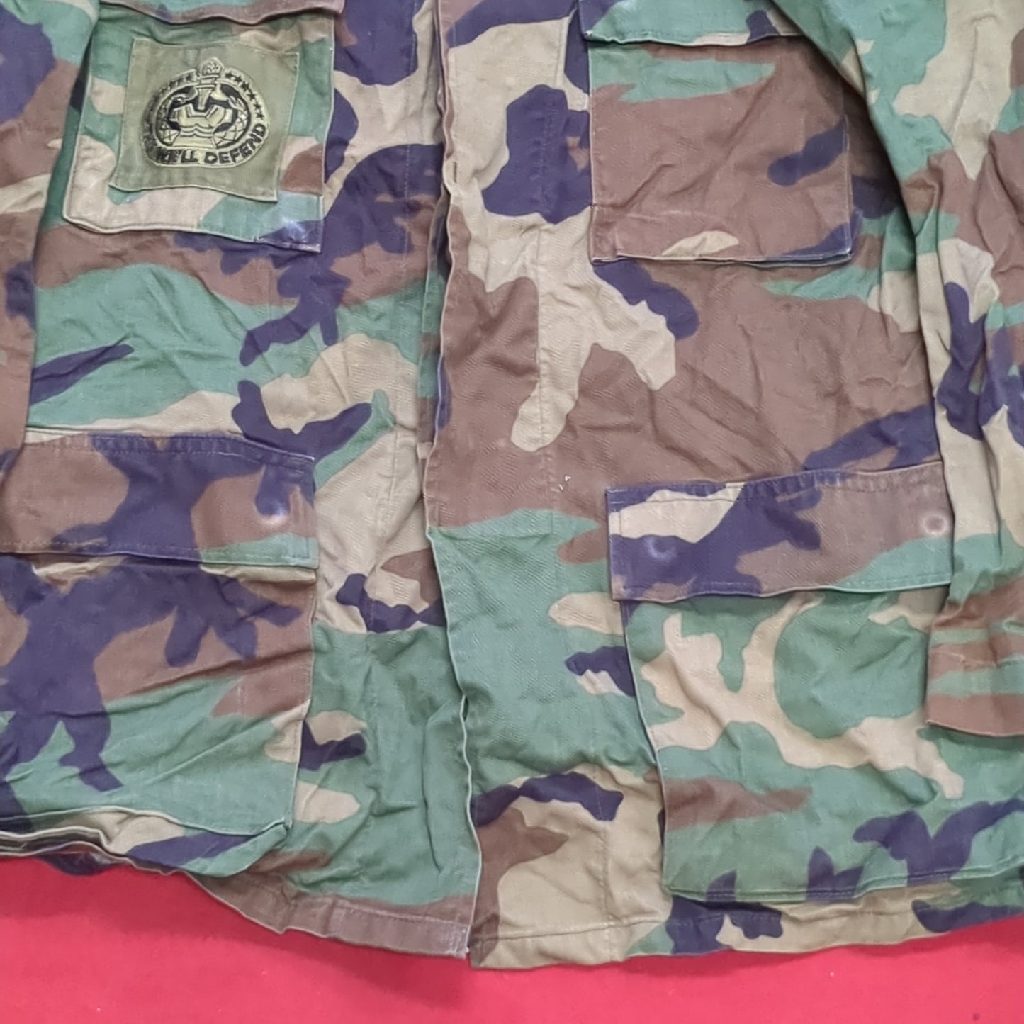 US Army Small Regular BDU Woodland Hot Weather Top Jacket Good Condition (a03 DC01-M)