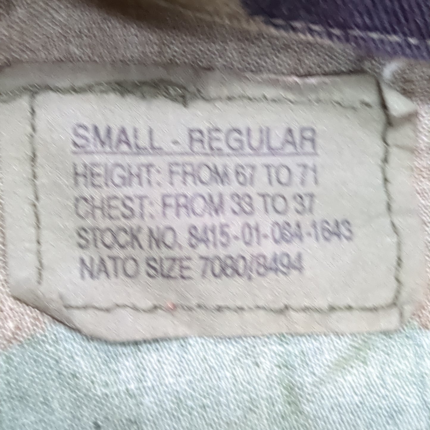 US Army Small Regular BDU Woodland Hot Weather Top Jacket Good Condition (a03 DC01-M)