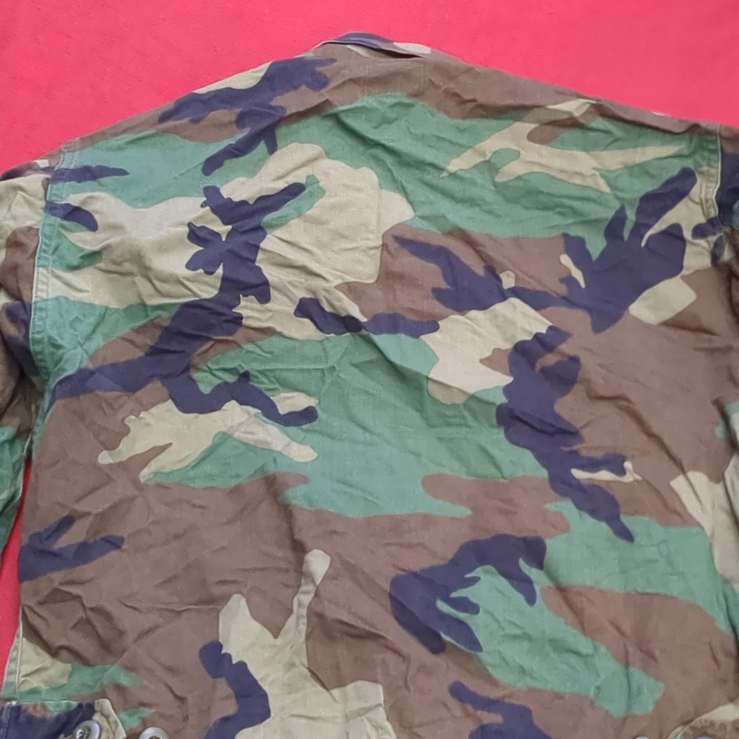 US Army Small Regular BDU Woodland Hot Weather Top Jacket Good Condition (a03 DC01-M)