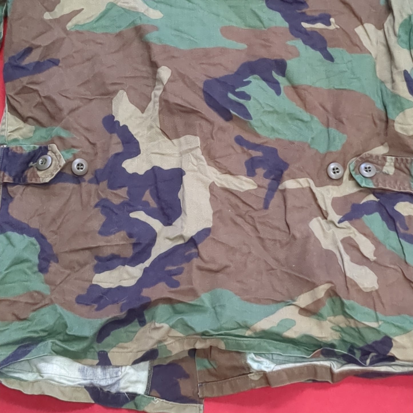 US Army Small Regular BDU Woodland Hot Weather Top Jacket Good Condition (a03 DC01-M)