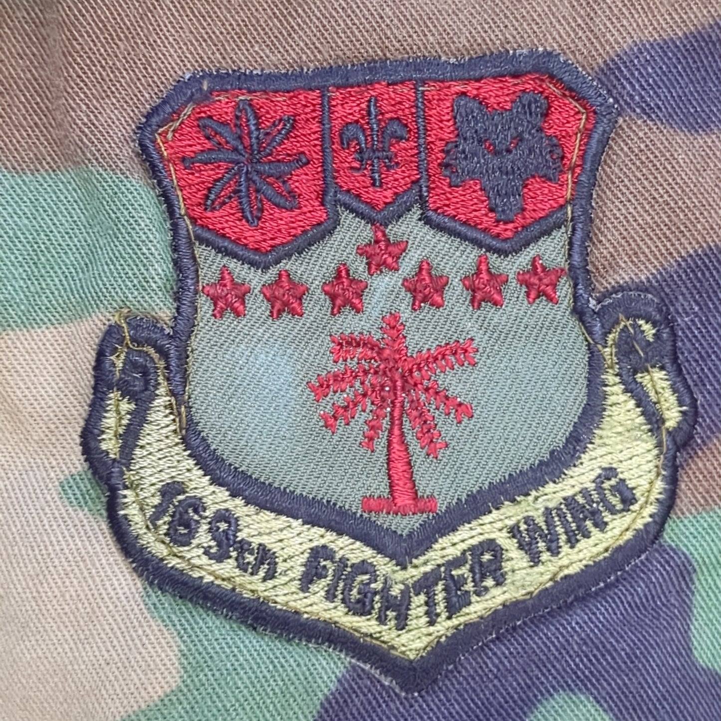 US Air Force Medium Long BDU Woodland Top Jacket Good Condition (DC01-i)