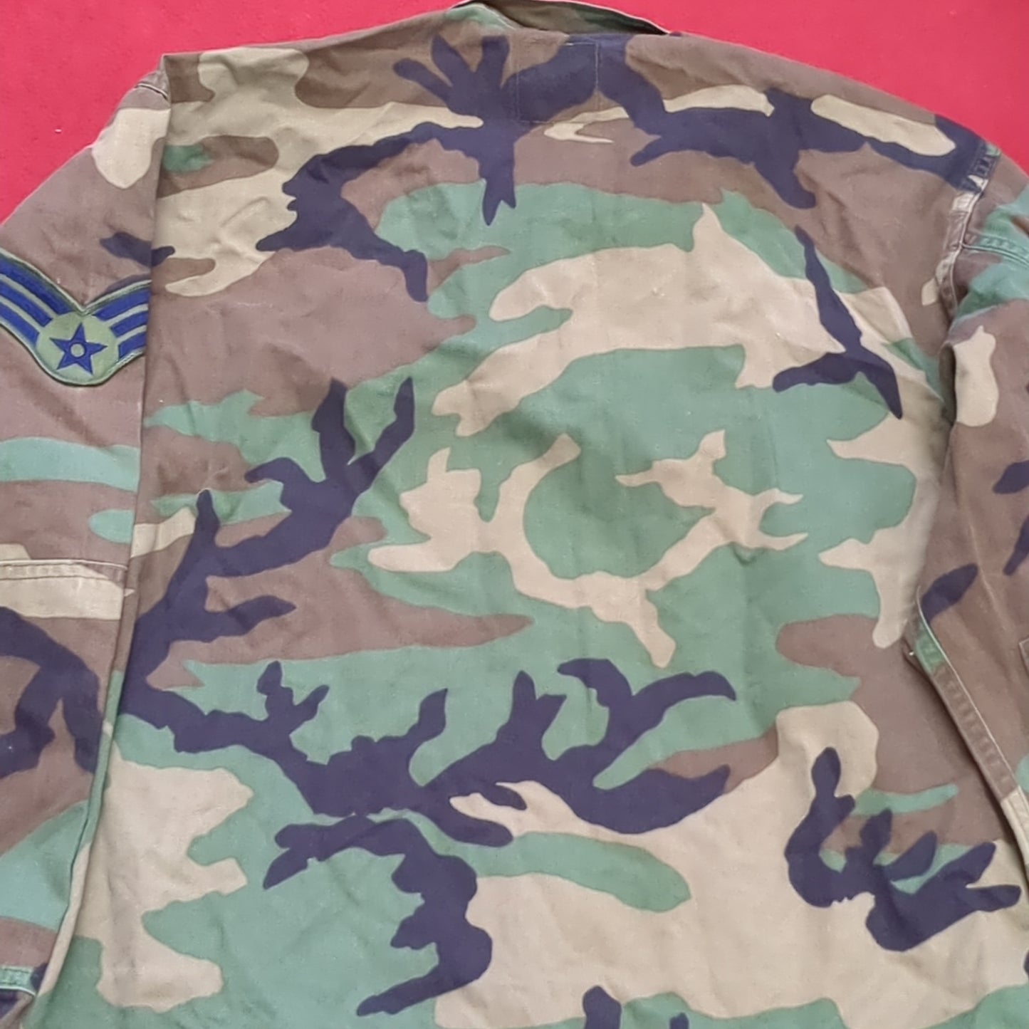 US Air Force Medium Long BDU Woodland Top Jacket Good Condition (DC01-i)