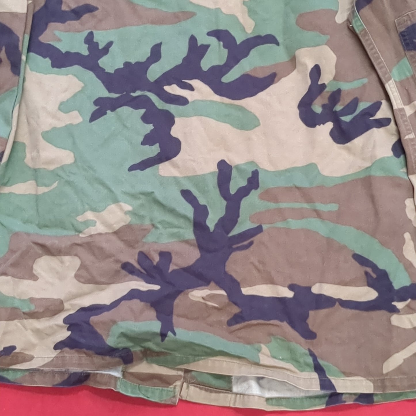 US Air Force Medium Long BDU Woodland Top Jacket Good Condition (DC01-i)