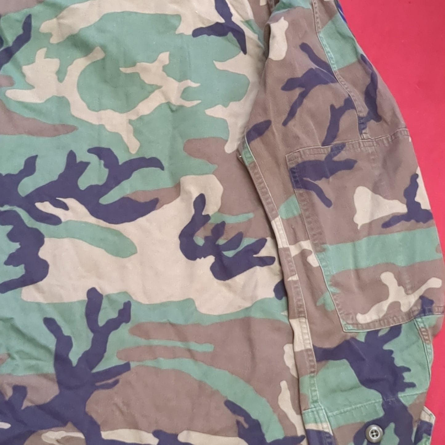 US Air Force Medium Long BDU Woodland Top Jacket Good Condition (DC01-i)