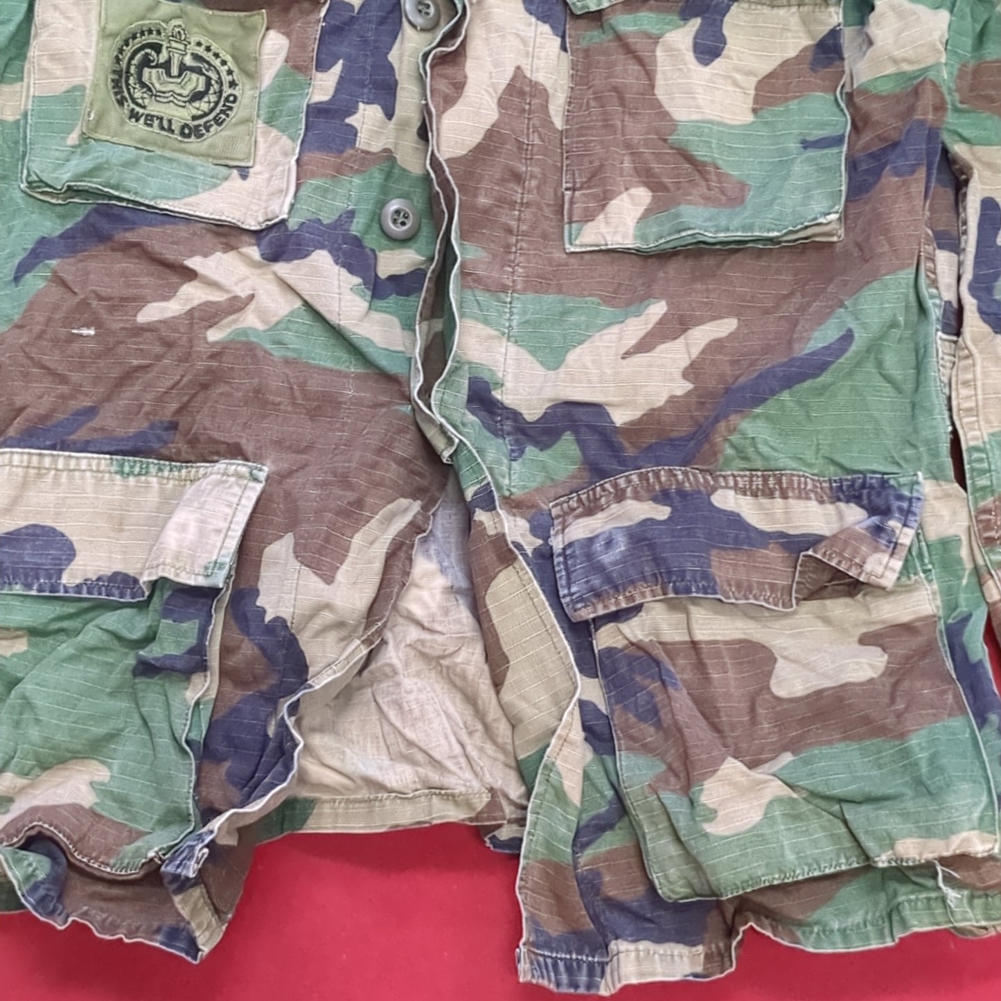 US Army Small Long BDU Woodland Top Jacket (a03 DC01-H)
