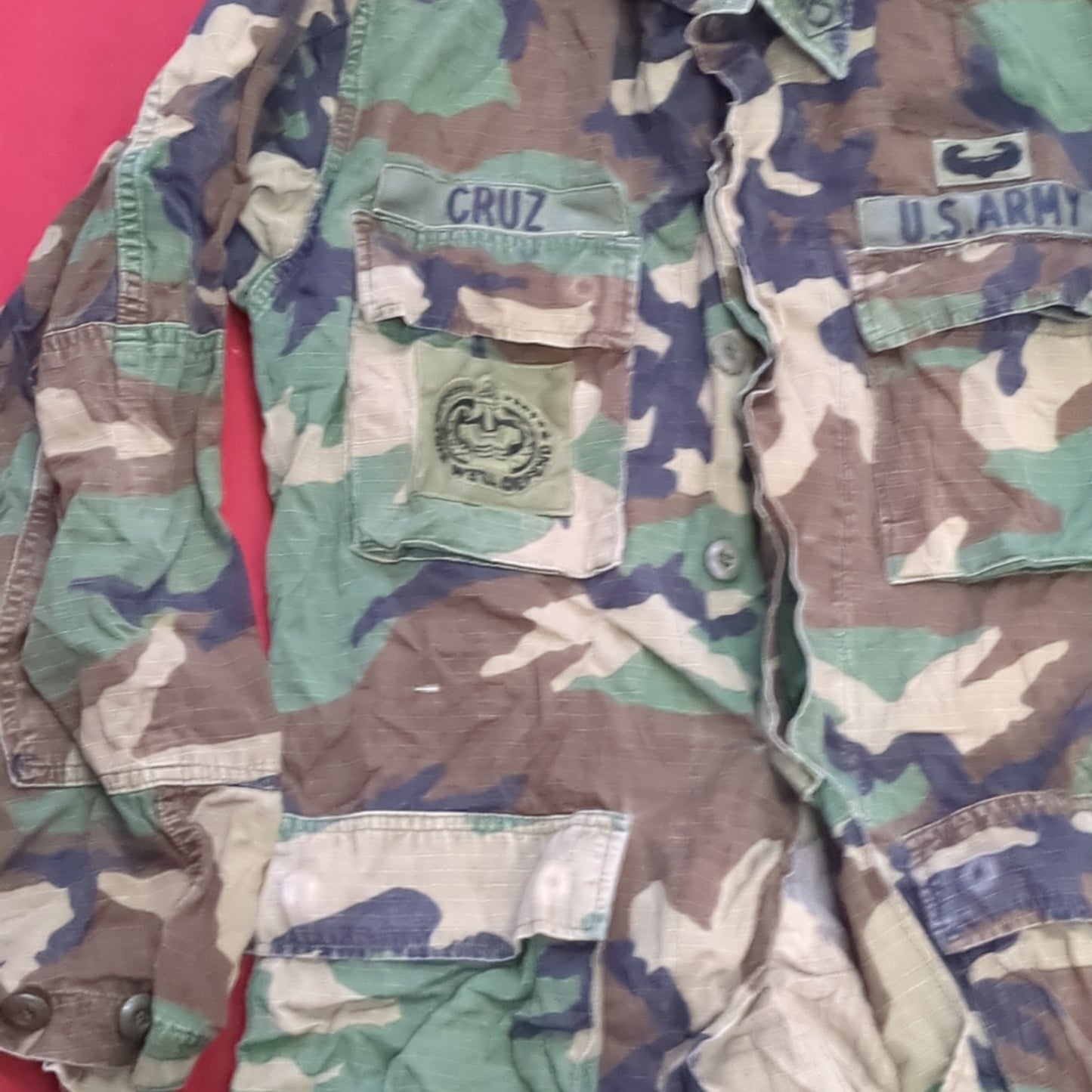 US Army Small Long BDU Woodland Top Jacket (a03 DC01-H)