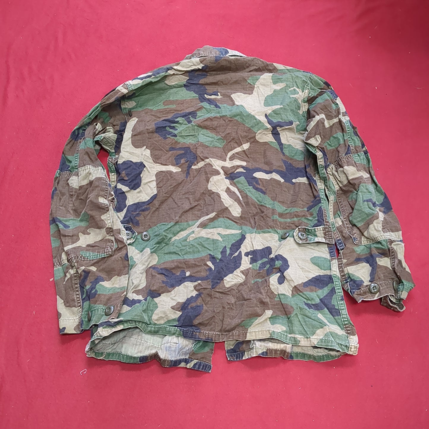US Army Small Long BDU Woodland Top Jacket (a03 DC01-H)