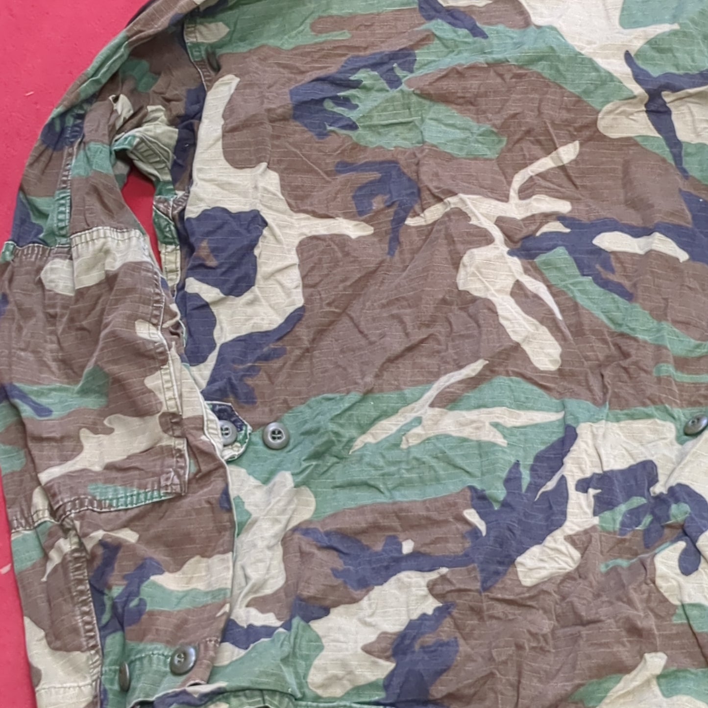 US Army Small Long BDU Woodland Top Jacket (a03 DC01-H)